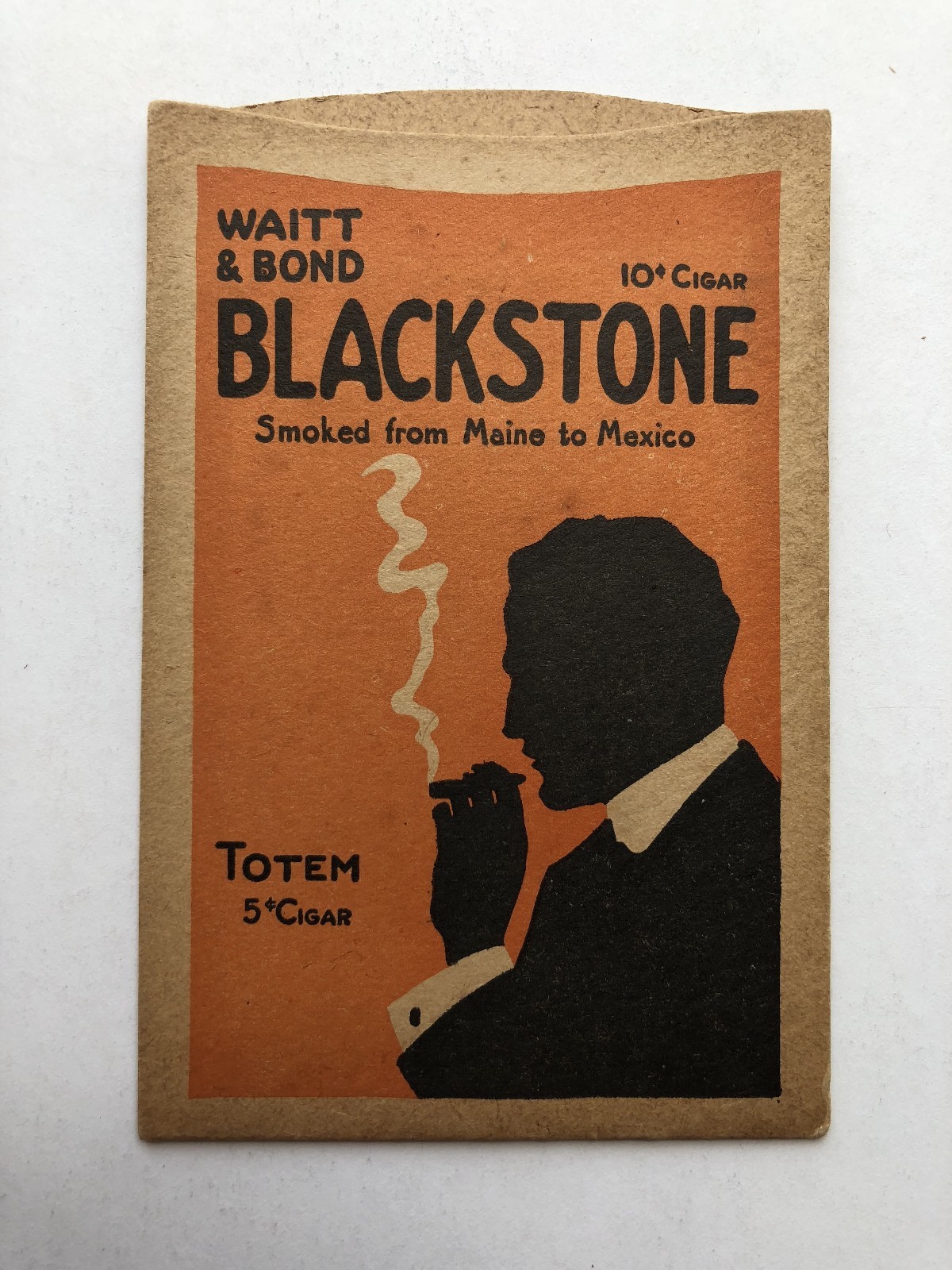 Vintage 1940s Blackstone Totem Cigar Envelope Vintage 1940s Blackstone Totem Cigar Envelope