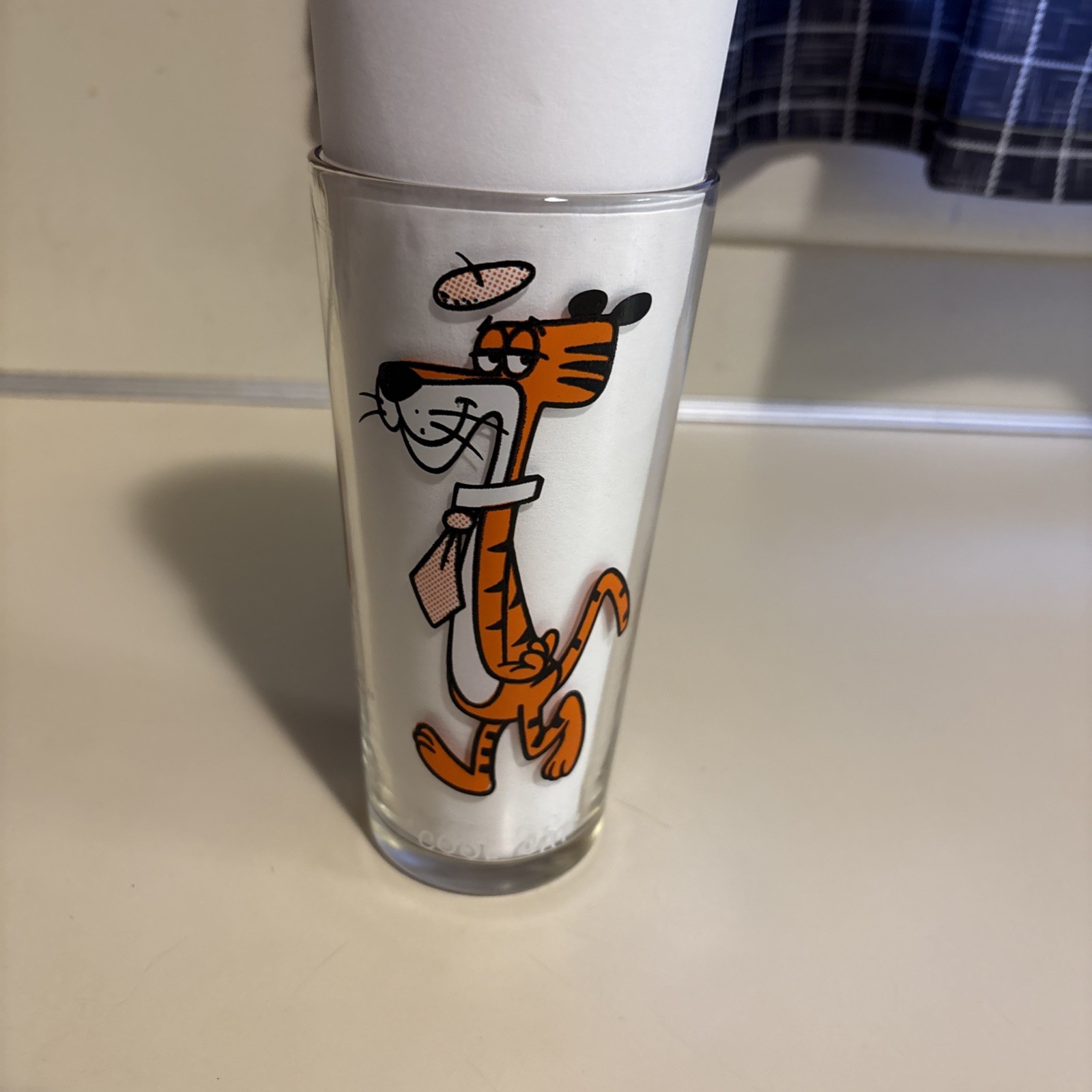 Vintage 1973 Cool Cat Looney Tunes Glass w/ Black Letters Pepsi Vintage 1973 Cool Cat Looney Tunes Glass w/ Black Letters Pepsi
