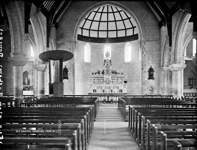 Roman Catholic Chapel, interior, Donegal, Co. Donegal c1900 Ireland OLD PHOTO Roman Catholic Chapel, interior, Donegal, Co. Donegal c1900 Ireland OLD PHOTO