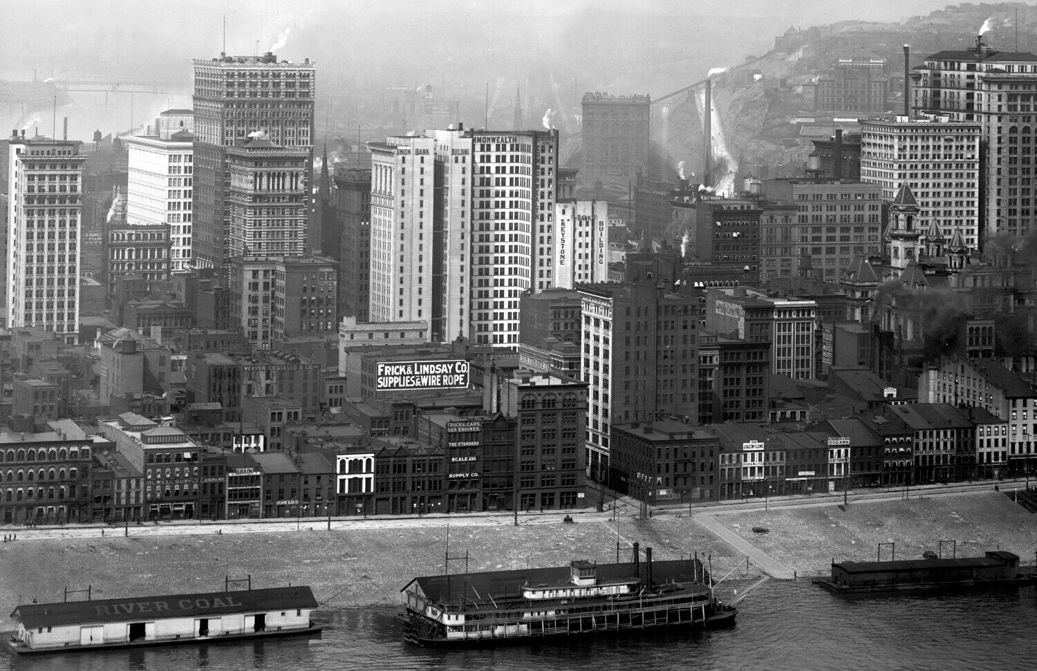 1900 1910 Aerial View of Pittsburgh PA Vintage Old Photo 8.5\ 1900 1910 Aerial View of Pittsburgh PA Vintage Old Photo 8.5\