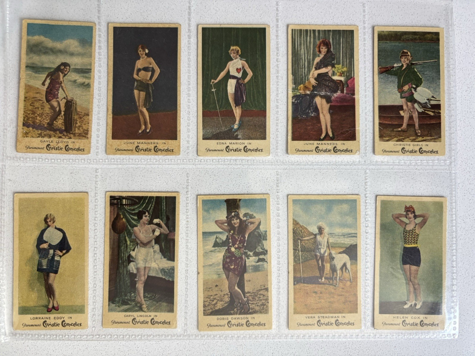 Carreras Cigarette Cards CHRISTIE COMEDY GIRLS 1928 Full Series of 25 Real Photo Carreras Cigarette Cards CHRISTIE COMEDY GIRLS 1928 Full Series of 25 Real Photo