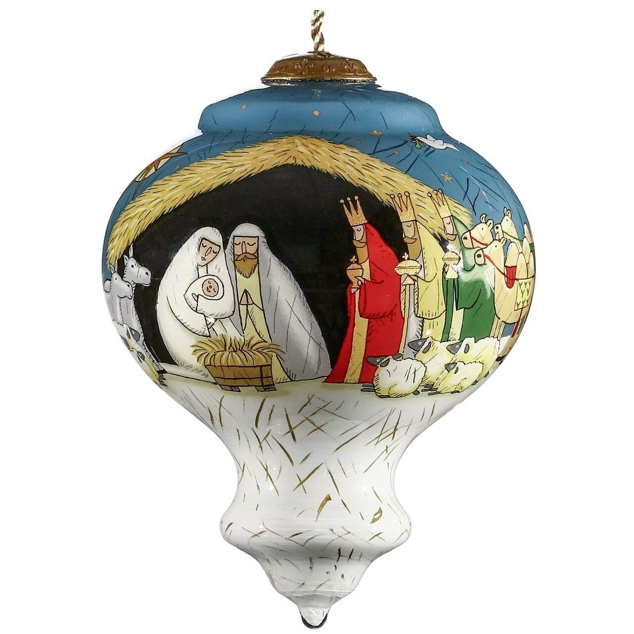 Inner Beauty 1812016 Nativity Hand Painted Blown Glass Ornament Inner Beauty 1812016 Nativity Hand Painted Blown Glass Ornament