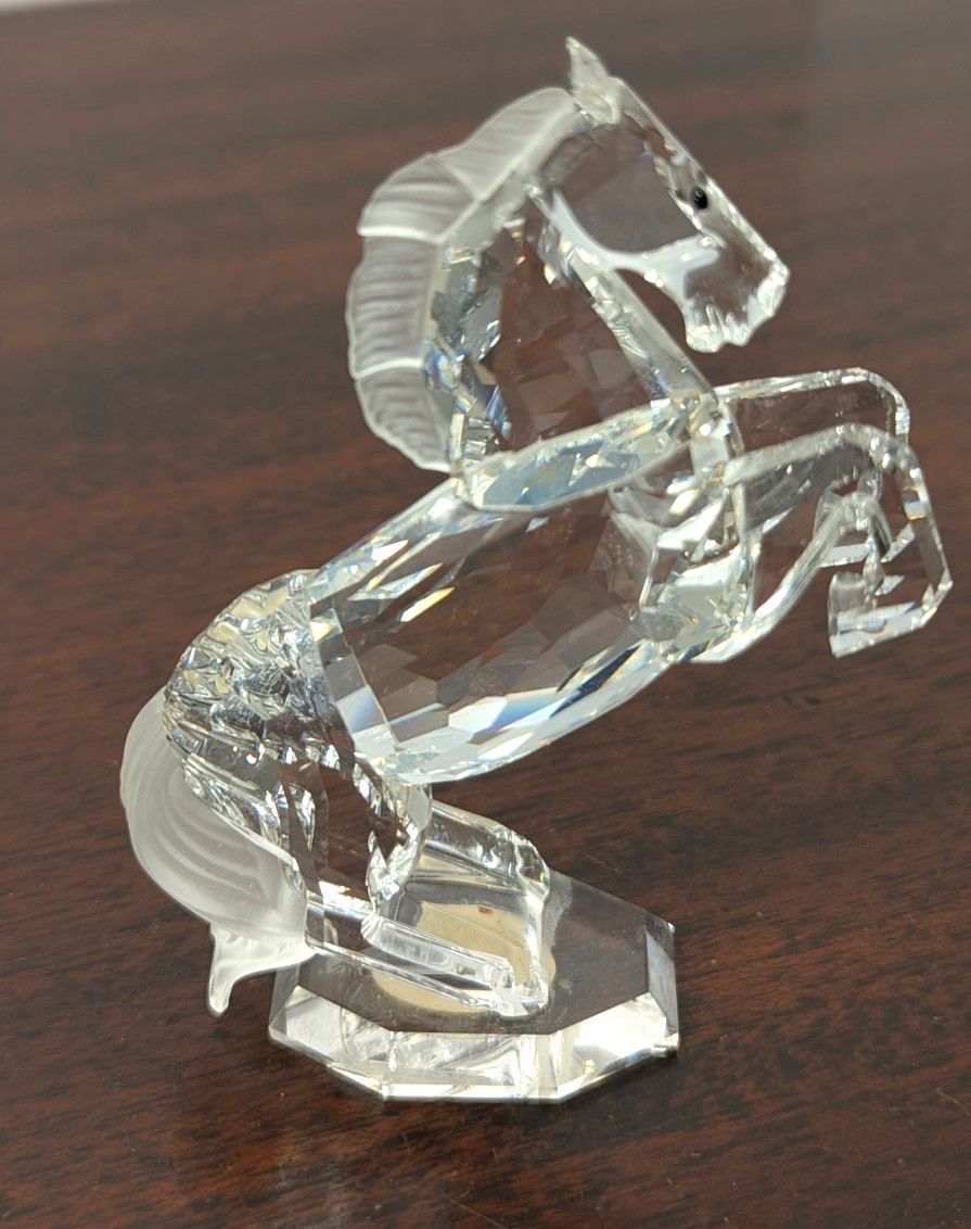 Vintage Action Zajecar 24% Lead Crystal Rearing Horse Figurine Yugoslavia 5 Vintage Action Zajecar 24% Lead Crystal Rearing Horse Figurine Yugoslavia 5