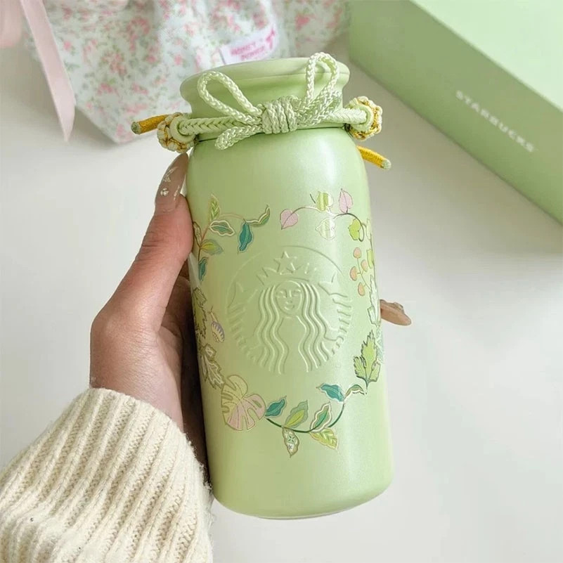 New Starbucks China 2026 Spring Auspicious Pattern 12oz Compact Bottle Tumbler