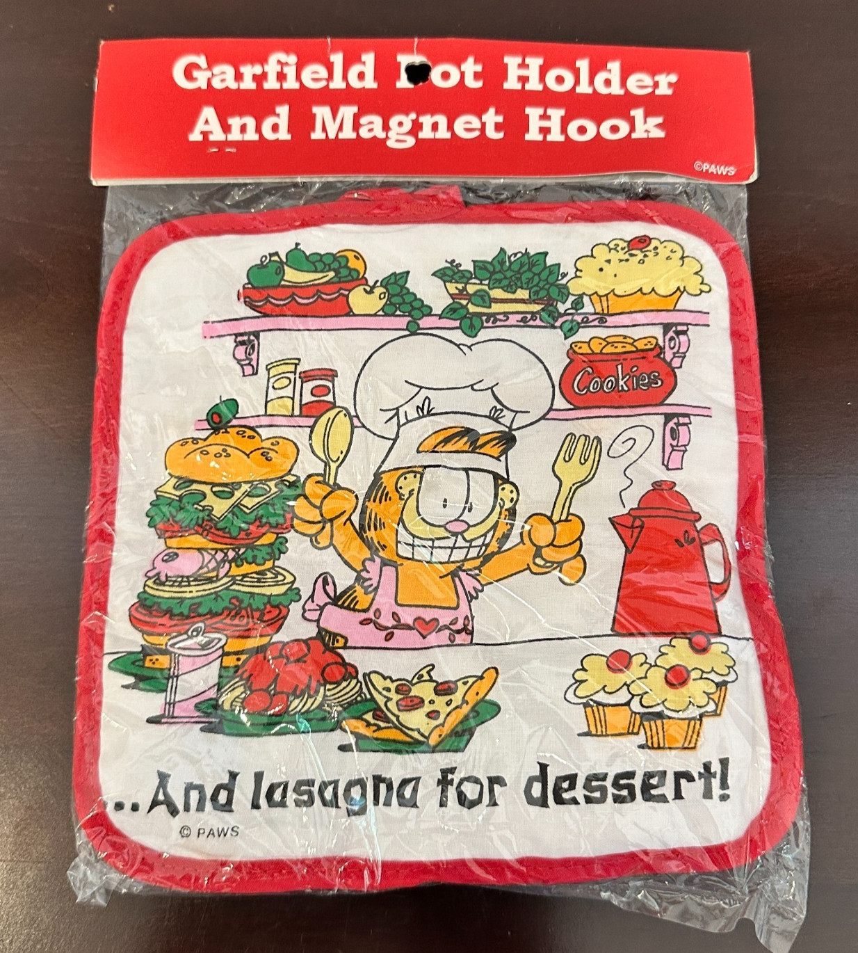 Vtg 1990s Garfield Pot Holder And Magnet Hook New In Pkg Giftco Paws Vtg 1990s Garfield Pot Holder And Magnet Hook New In Pkg Giftco Paws