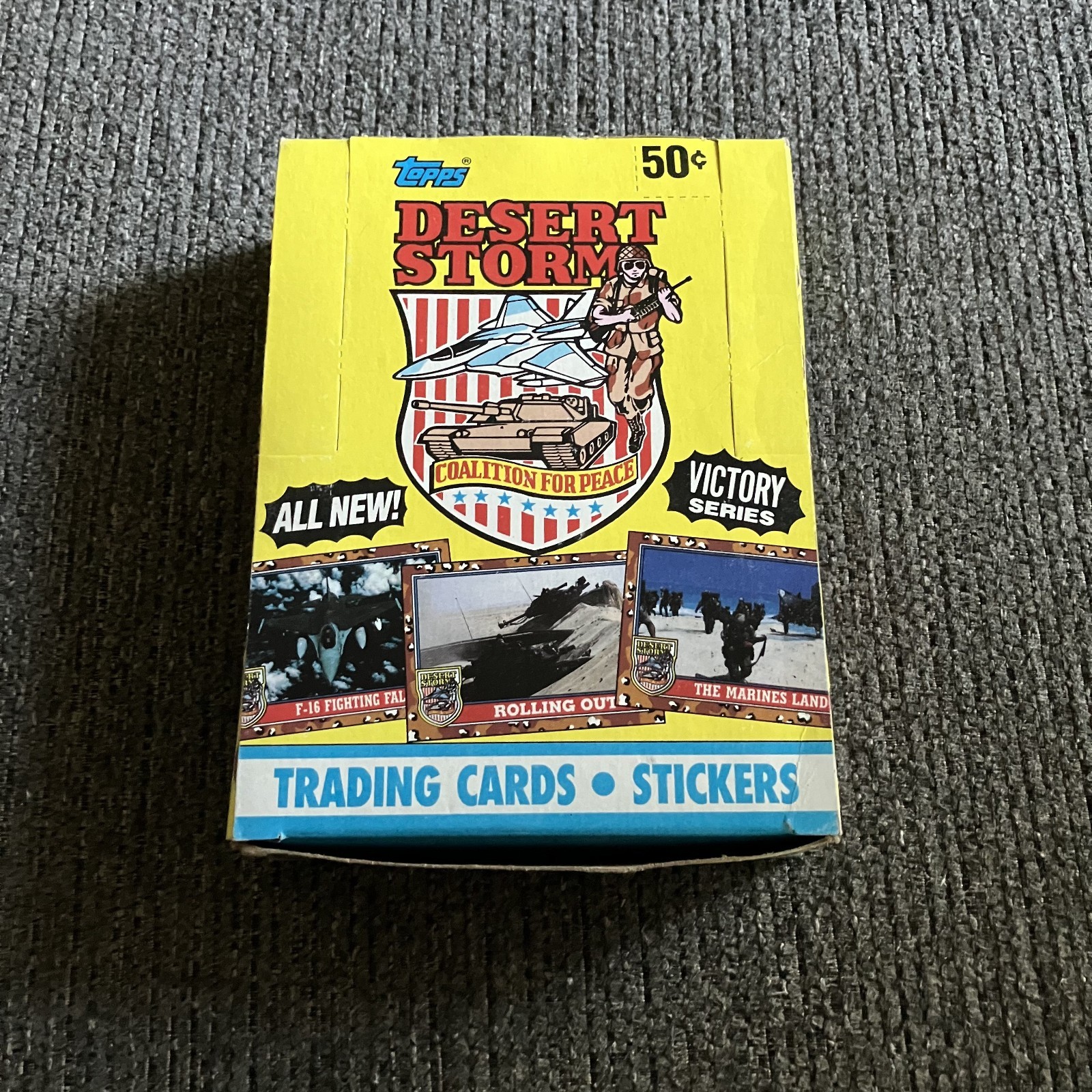 1991 Topps Desert Storm Trading Cards Box 36 Unopened Packs Victory Series