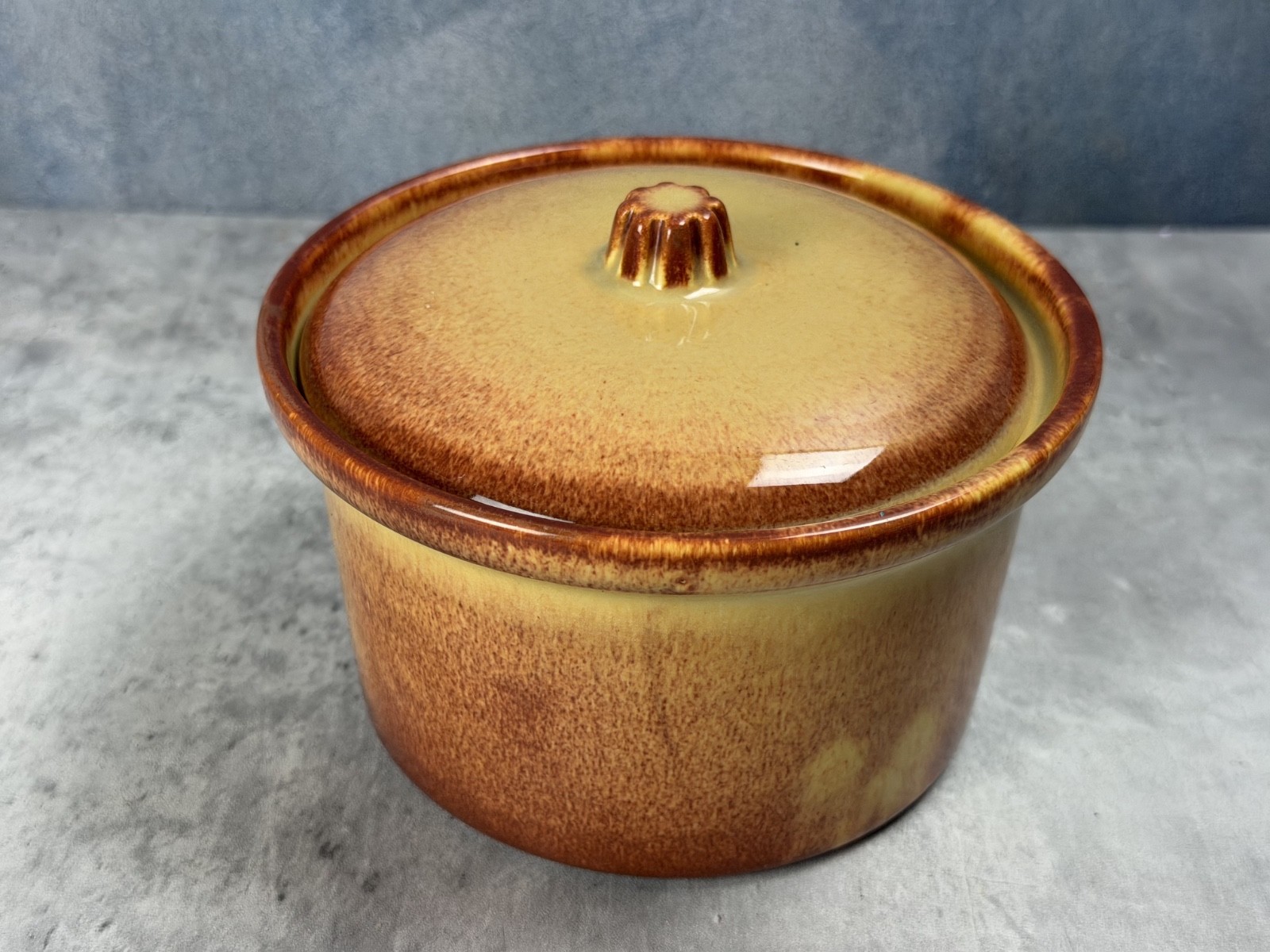 1950s Studio Pottery Sugar Bowl Lidded 5 1950s Studio Pottery Sugar Bowl Lidded 5
