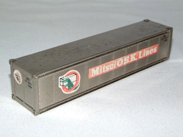Vintage MITSUI OSK LINES Container Shipping Metal Advertising Paperweight, Japan
