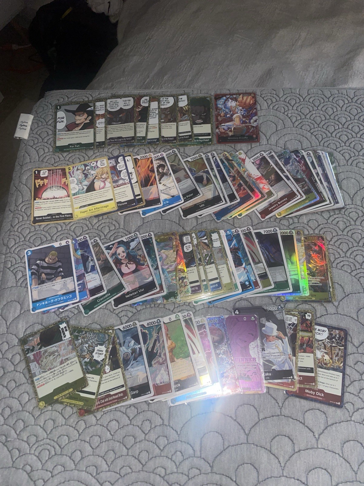 One Piece Luffy Zoro Nami Nico Kuzan Uta Ace Bonnie Reijou Sanji SR AA SEC Lot