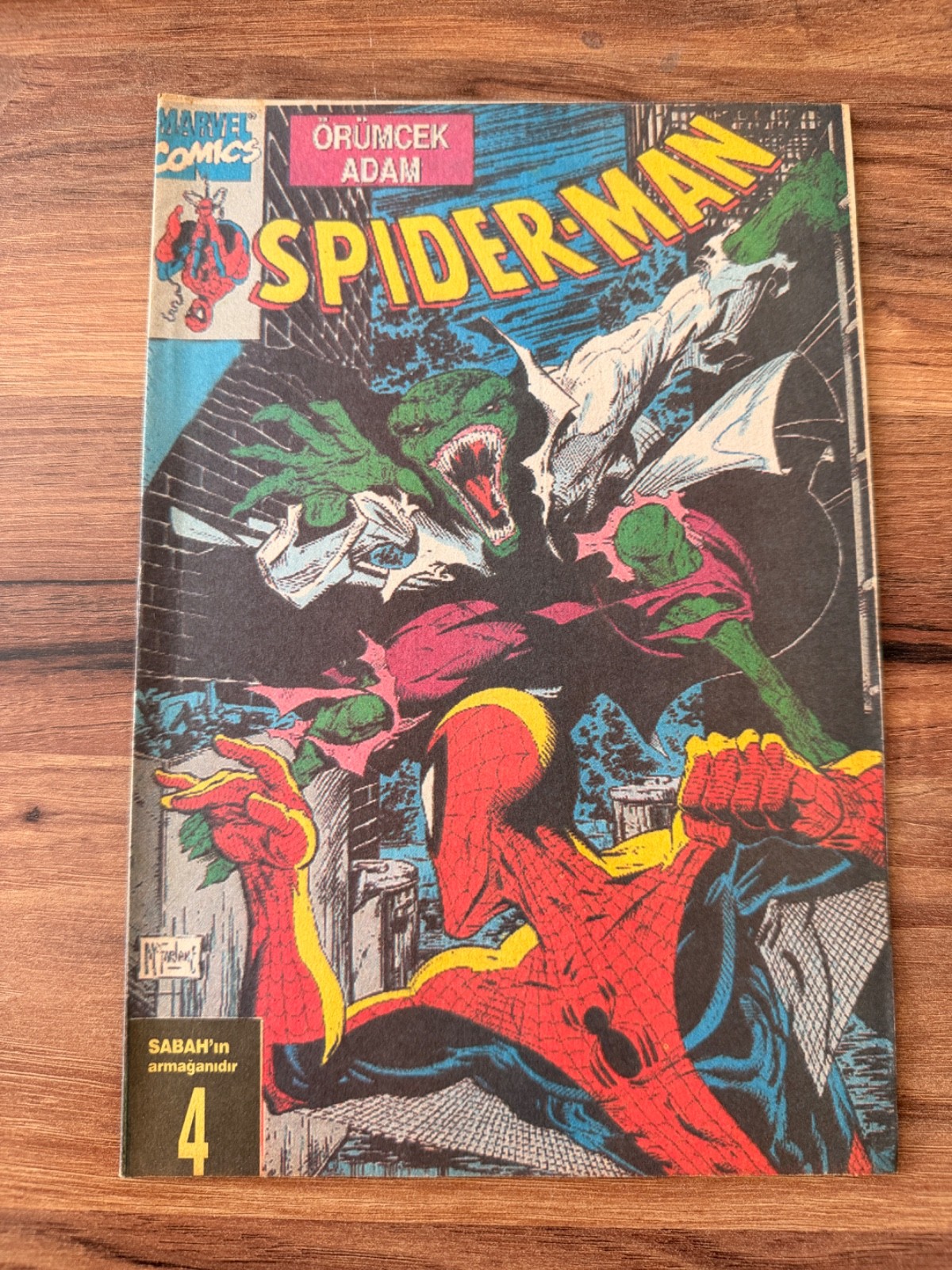 Spider-Man #4 Turkish Sabah Promo Todd McFarlane Lizard Rare Marvel Comic Spider-Man #4 Turkish Sabah Promo Todd McFarlane Lizard Rare Marvel Comic