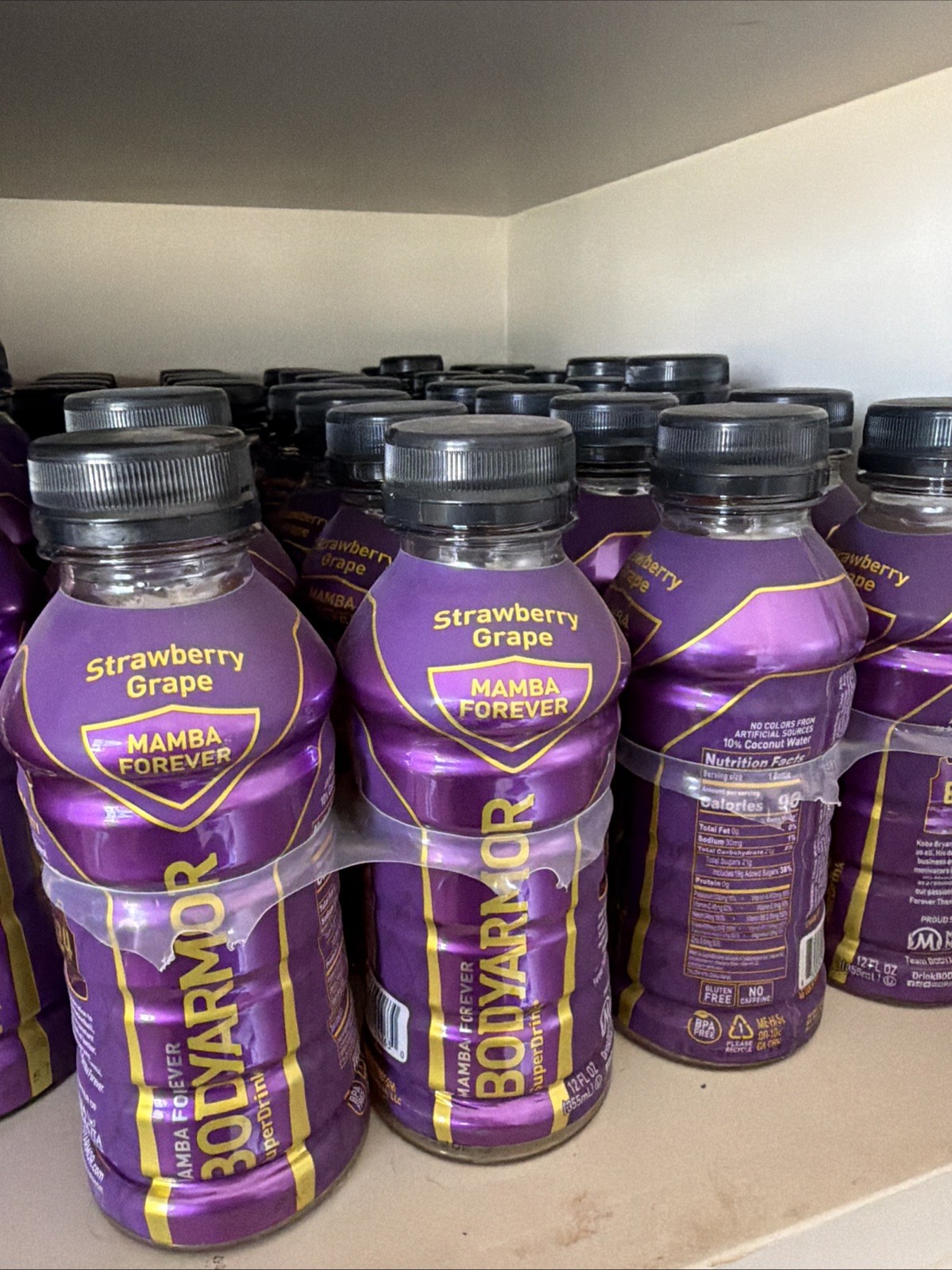 (4) Sealed Mamba Forever Body Armor Drinks Kobe Bryant 12oz Bottles Rare 🏀 (4) Sealed Mamba Forever Body Armor Drinks Kobe Bryant 12oz Bottles Rare 🏀