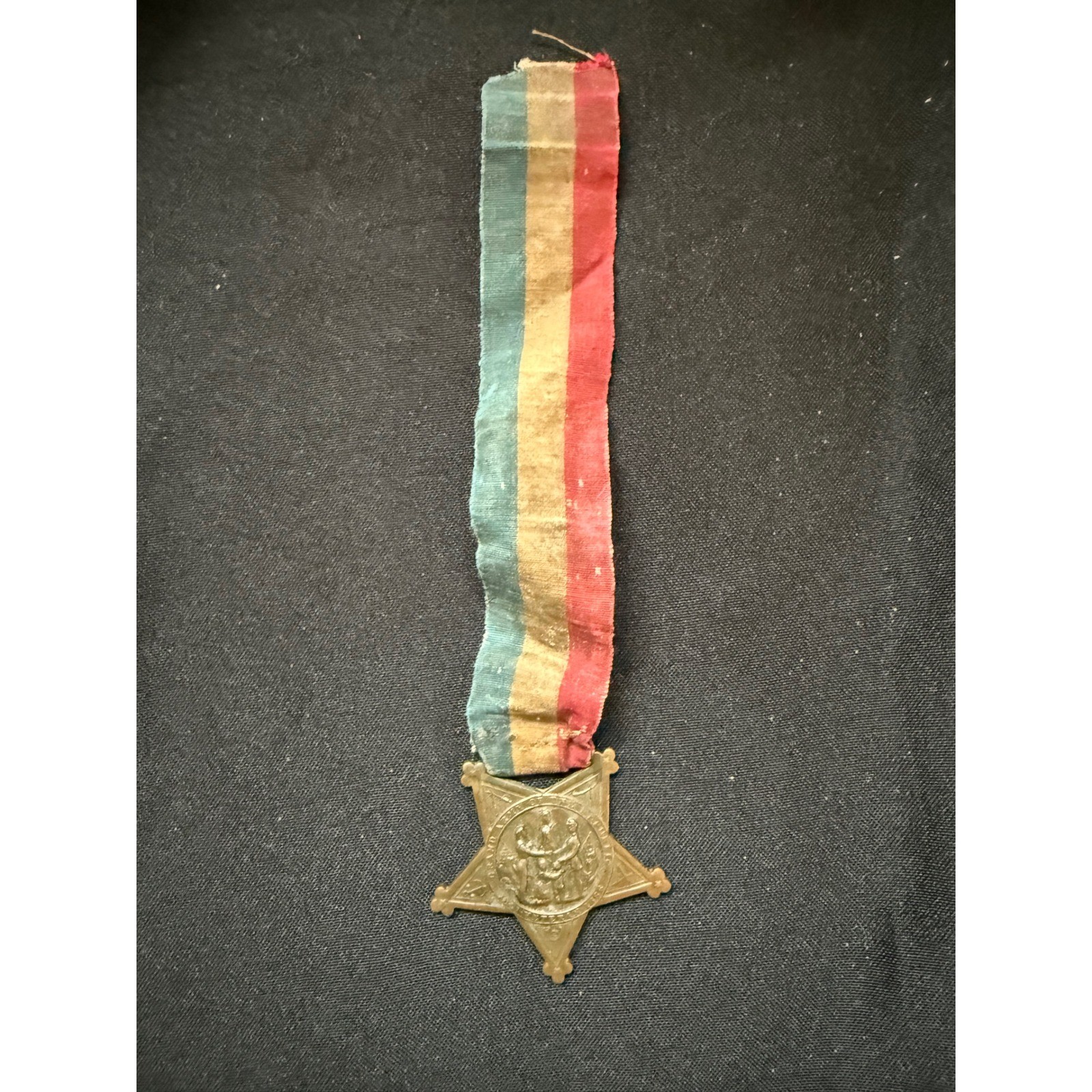 Antique Civil War GAR Grand Army of the Republic 1861-1866 Veteran Medal Ribbon Antique Civil War GAR Grand Army of the Republic 1861-1866 Veteran Medal Ribbon