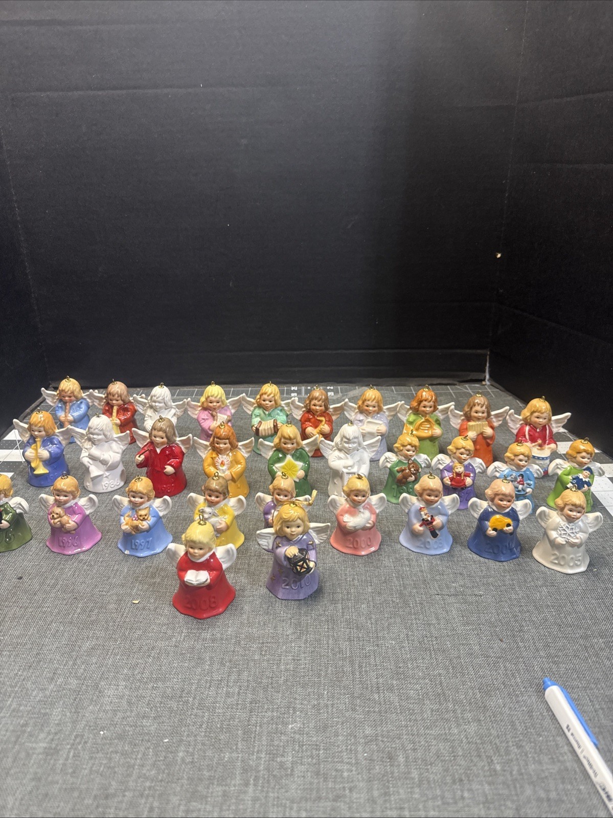 Lot 31 Vintage Goebel Hummel Angel Bell Porcelain Christmas Ornaments 1976-2000 Lot 31 Vintage Goebel Hummel Angel Bell Porcelain Christmas Ornaments 1976-2000