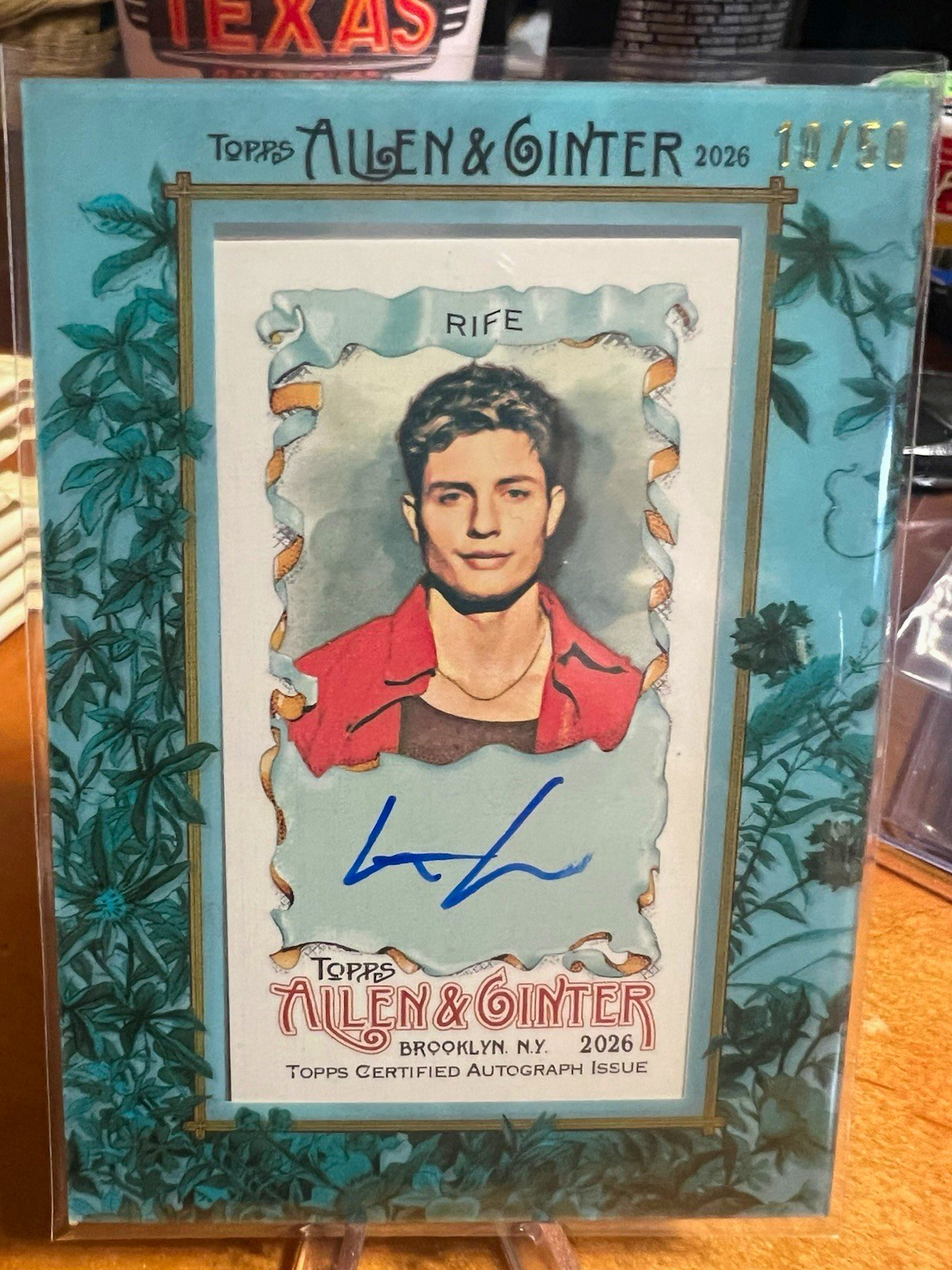 Topps 2026 Allen & Ginter Matt Rife Star Autograph MA-RI Hard Signed 10/50