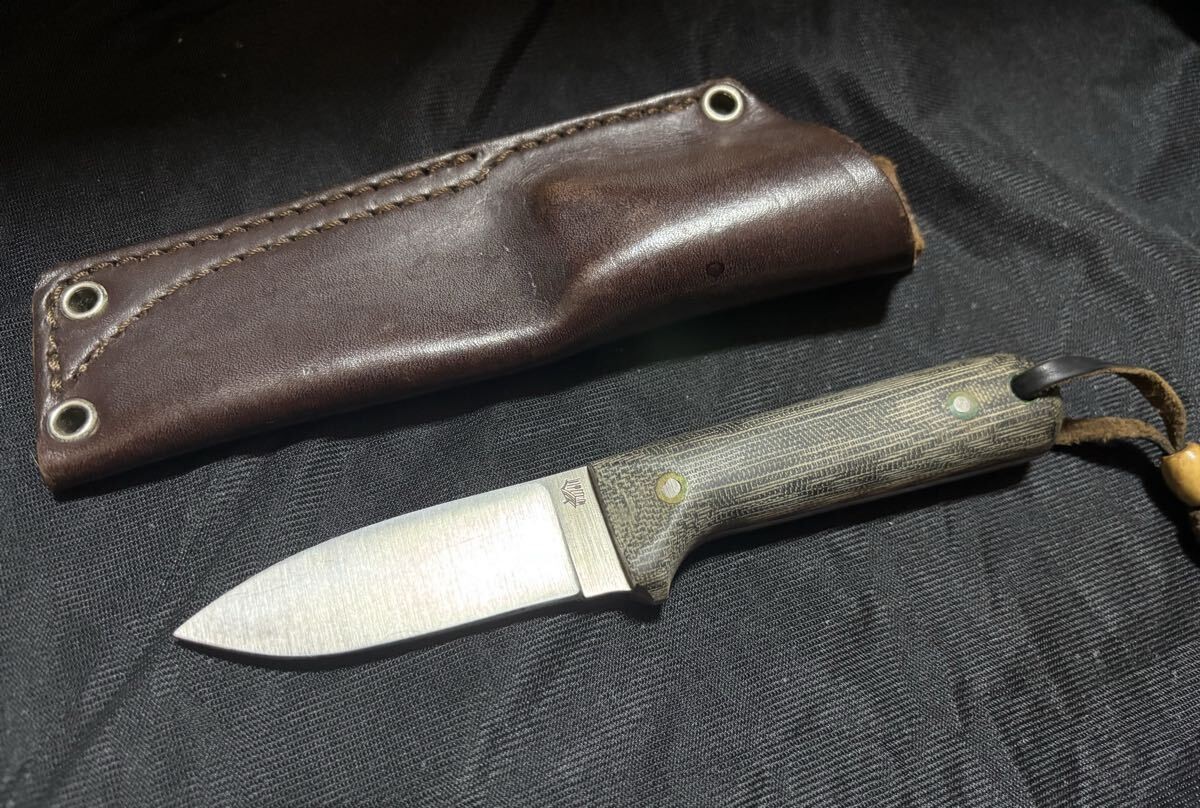 LT Wright Next Gen Fixed Blade Knife AEB-L Black Canvas Micarta with Box
