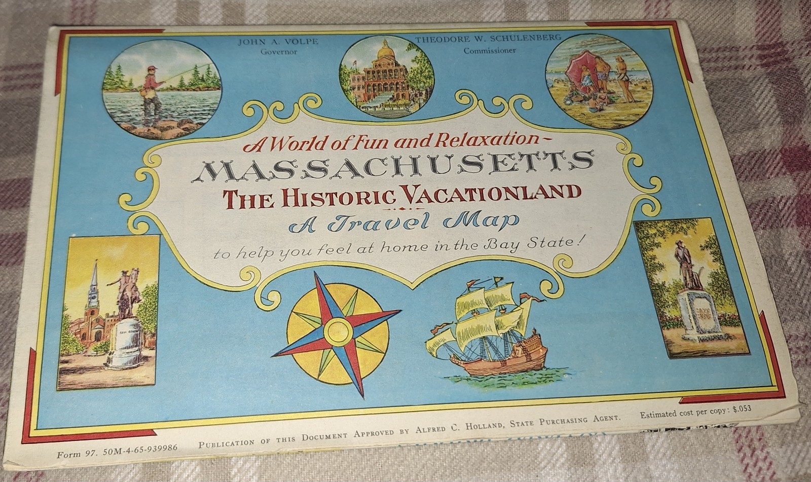 Massachusetts: The Historic Vacationland A Travel Map 1964 Bay State Massachusetts: The Historic Vacationland A Travel Map 1964 Bay State