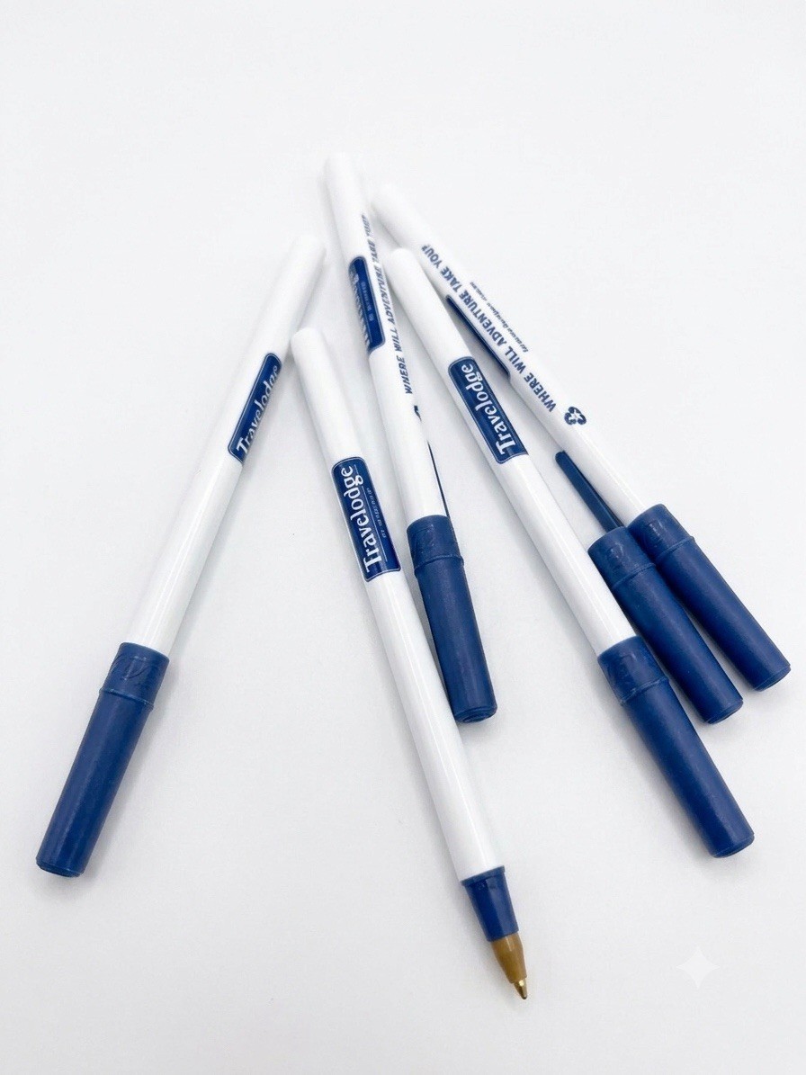 Lot of 50 Travelodge By Wyndham Ballpoint Pen. Blue ink pens. Lot of 50 Travelodge By Wyndham Ballpoint Pen. Blue ink pens.