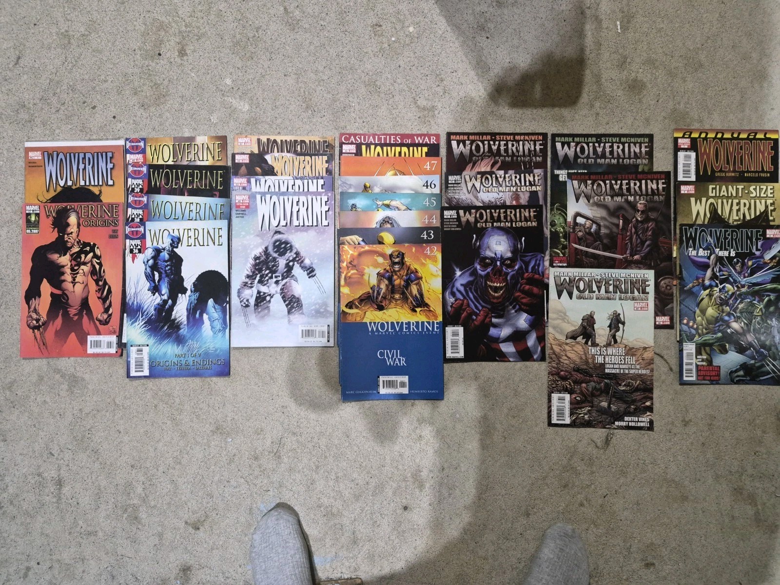 Wolverine Comic Lot: Old Man Logan Arc, Vol 3 Run & Origins #13 (25 Book Set)