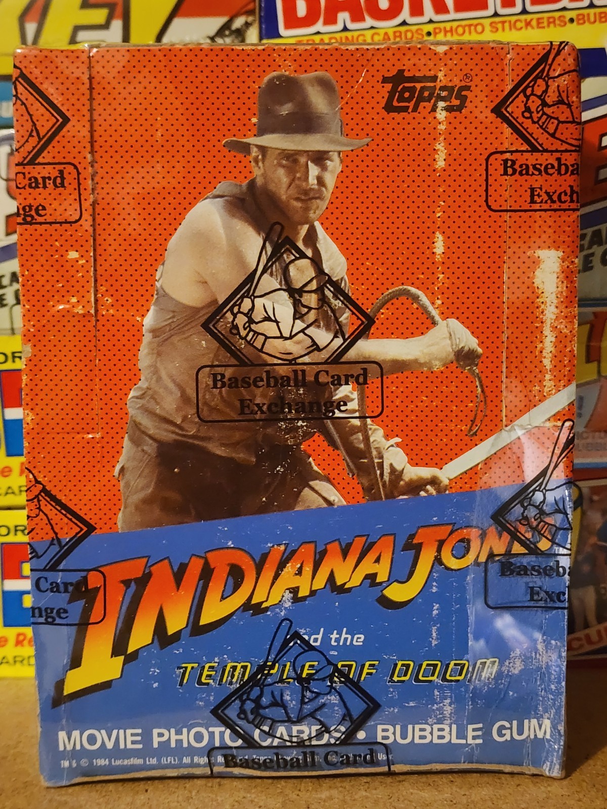 1984 Topps E.T. Indiana Jones Temple Doom Unopened Box 36 Sealed Wax Packs BBCE