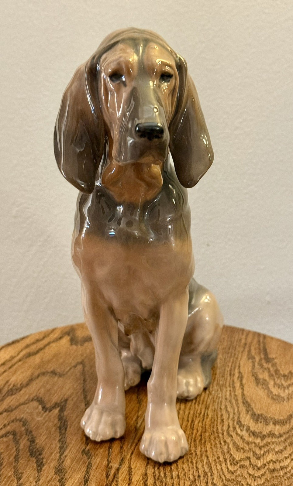 Antique 1923 Royal Copenhagen Bloodhound Dog Figurine 1322 Lauritz Jensen 1st Q