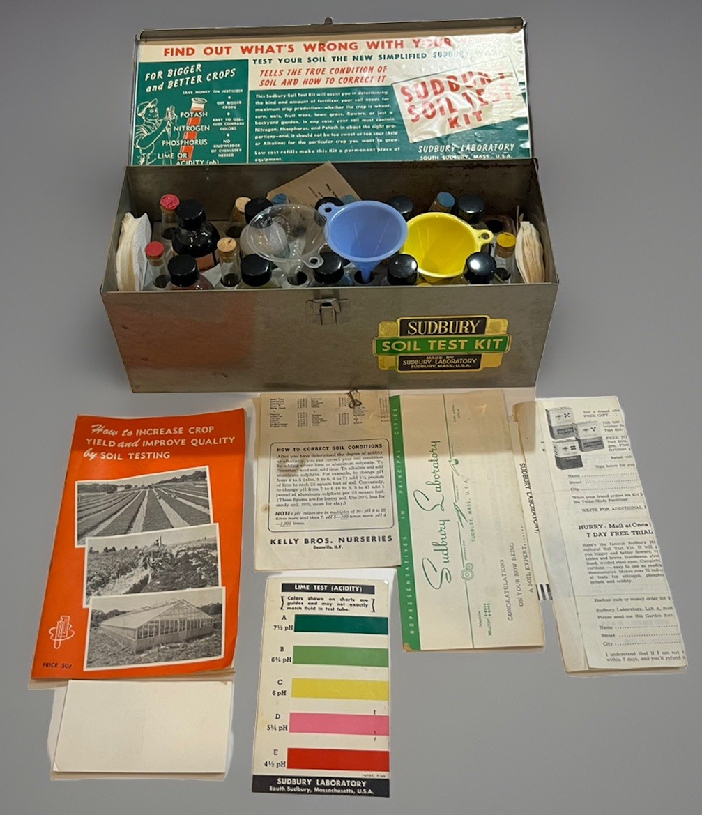 Vintage Sudbury Deluxe Soil Test Kit 1950s In Metal Box Papers Complete Science