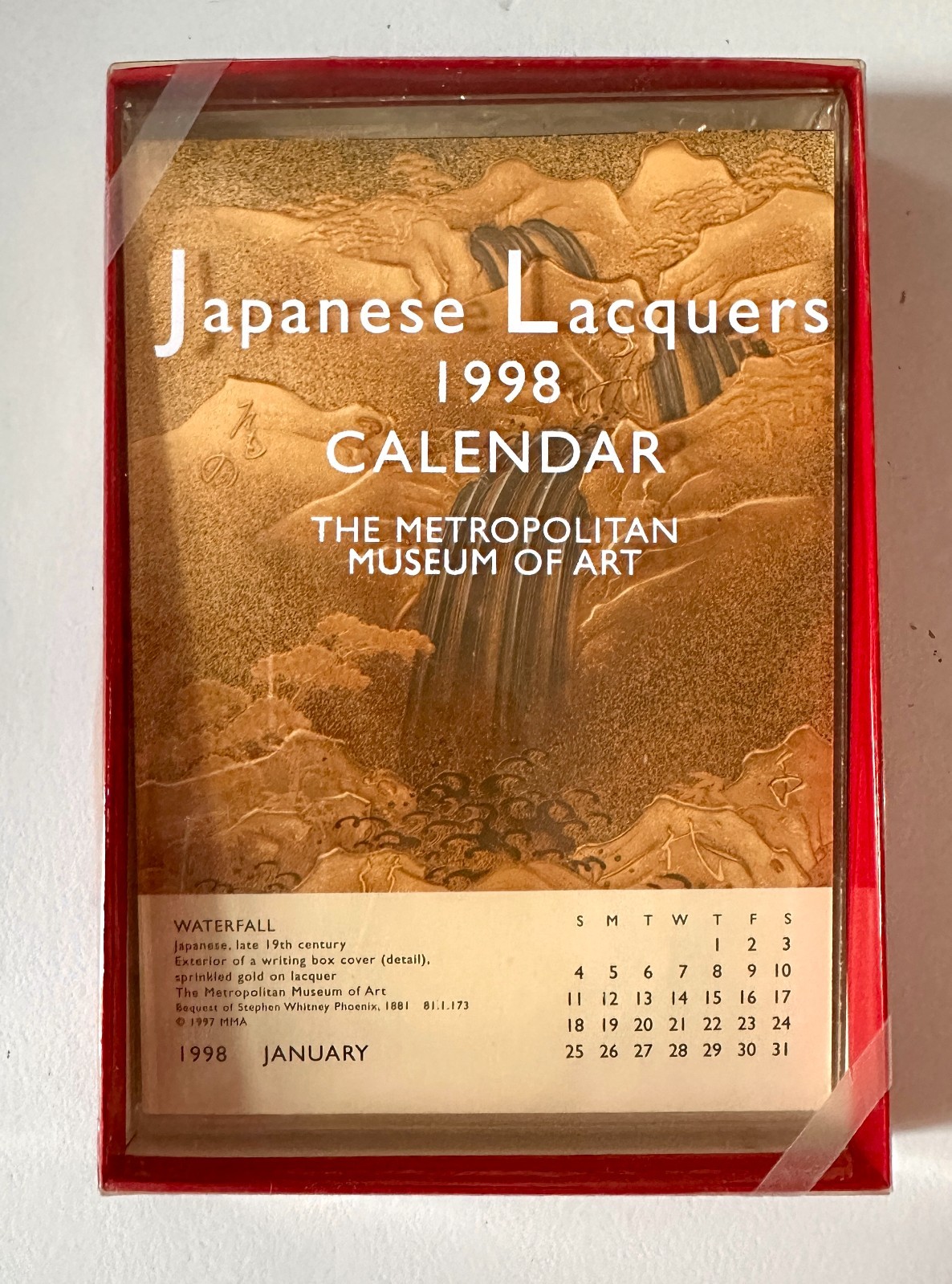 1998 Japanese Lacquers Calendar Metropolitan Museum of Art NEW SEALED Vintage 1998 Japanese Lacquers Calendar Metropolitan Museum of Art NEW SEALED Vintage