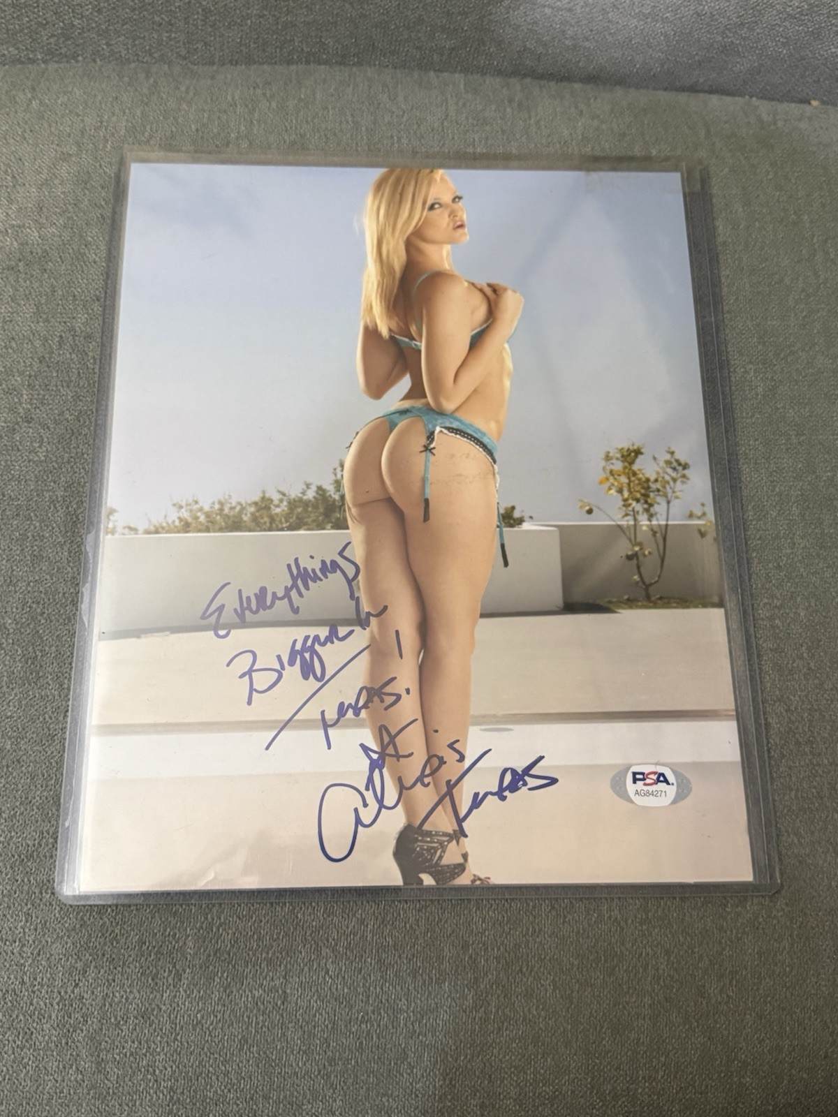 Alexis Texas Model Signed 8x10 Photo With Inscription With PSA COA Porn Star 