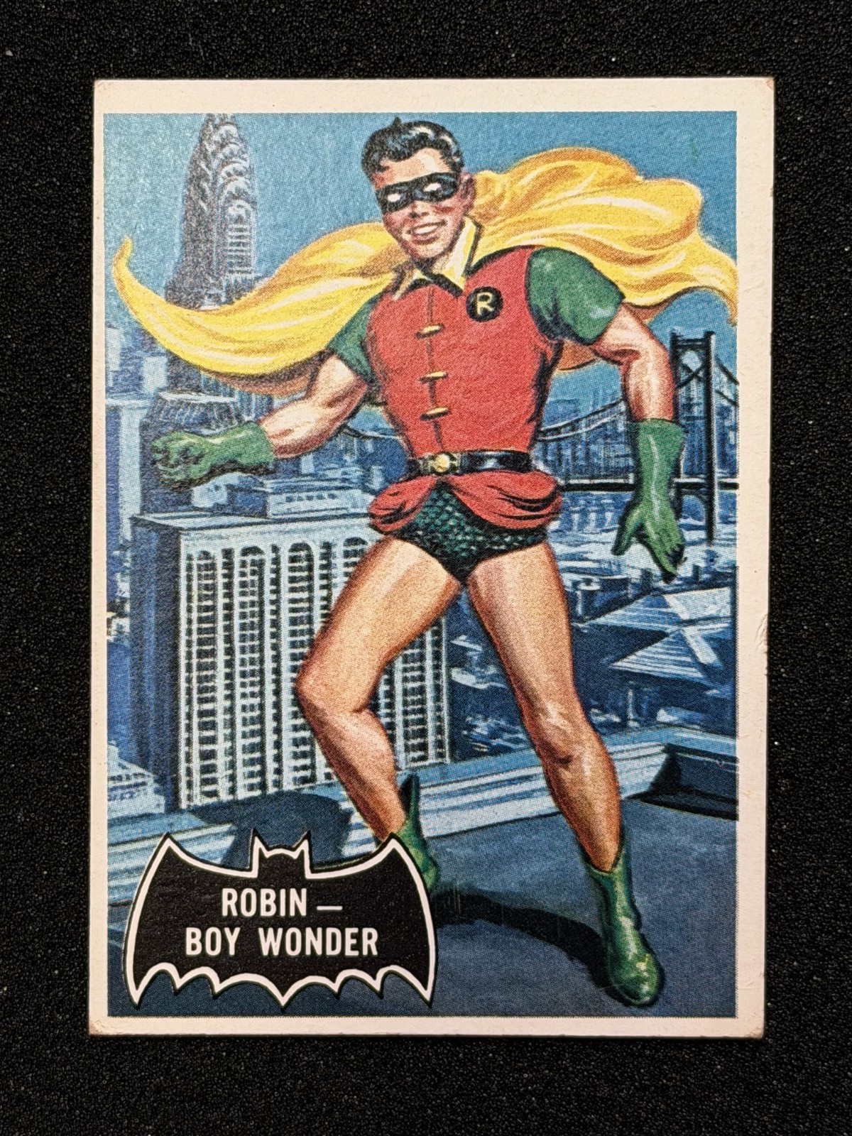 1966 Topps Batman Black Bat - Robin Boy Wonder #2 VGEX *CREASE FREE* 1966 Topps Batman Black Bat - Robin Boy Wonder #2 VGEX *CREASE FREE*