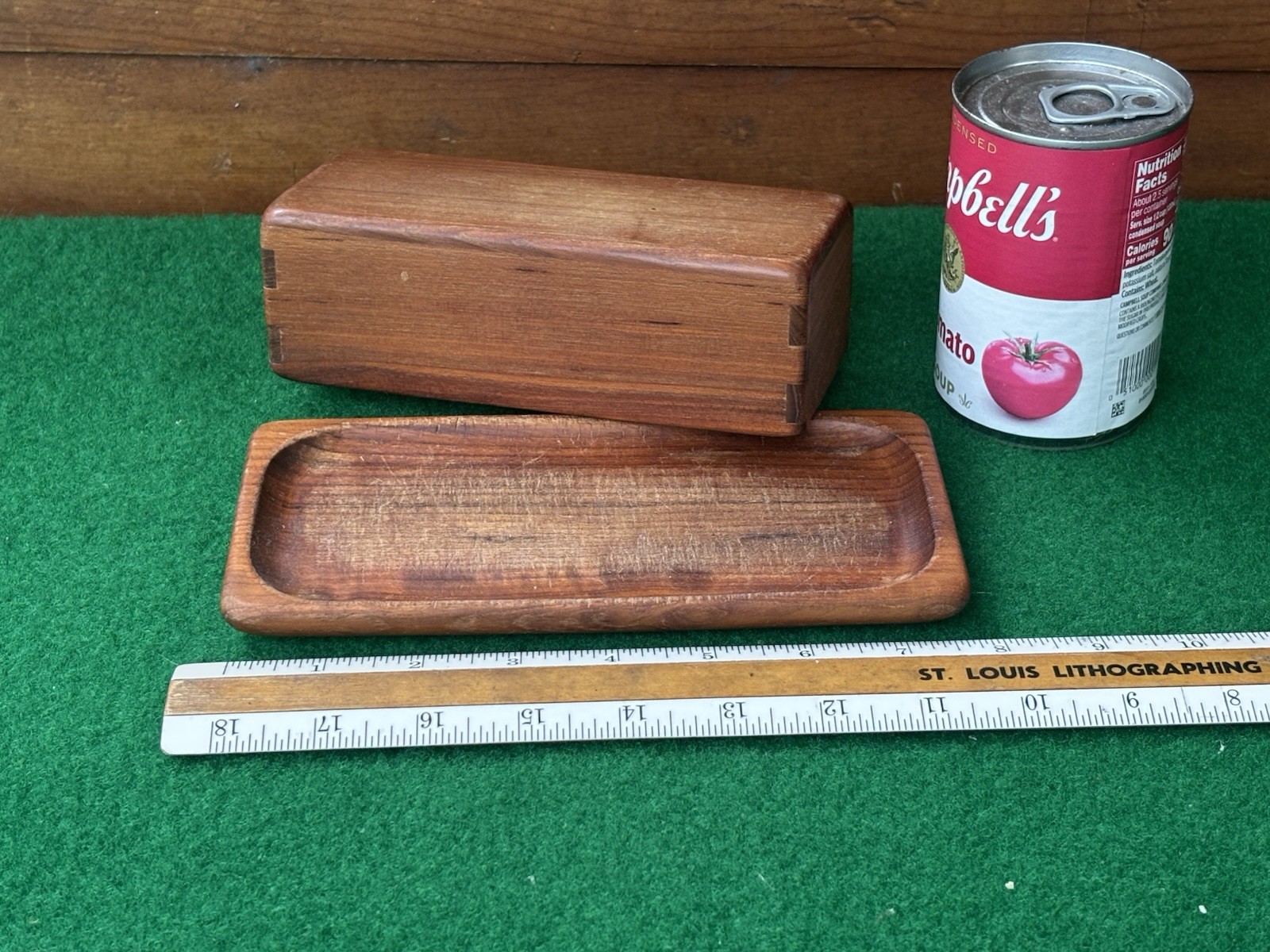 Vintage Sowe Sovestad Sweden MCM Teakwood Butter Dish Vintage Sowe Sovestad Sweden MCM Teakwood Butter Dish