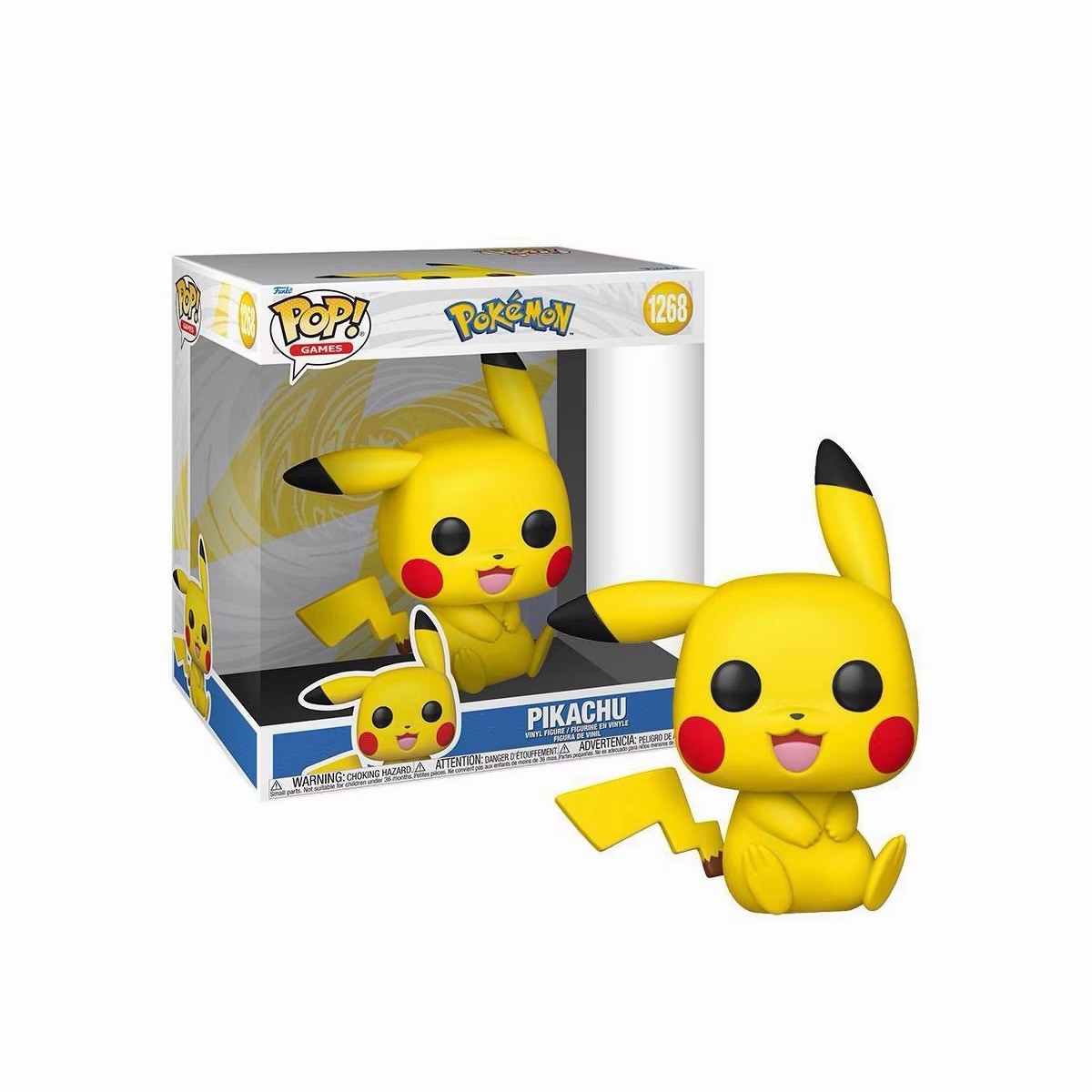 Pokemon Pikachu (Sitting) Jumbo 10-Inch Funko Pop Vinyl Figure #1268