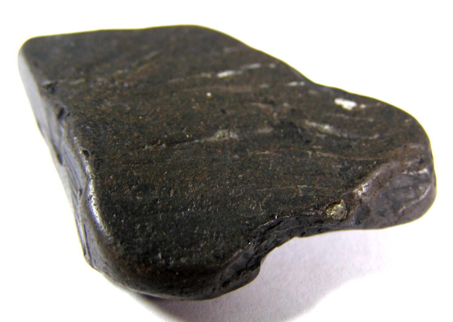 NATURAL WHITBY JET - GRIEF, PROTECTION - 3.6 x 3.4 x 0.5 cms 7.67 gms #2