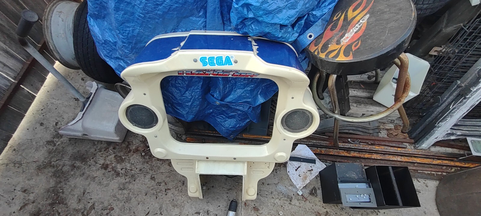 sega super hang on arcade front plastic bezel part #170