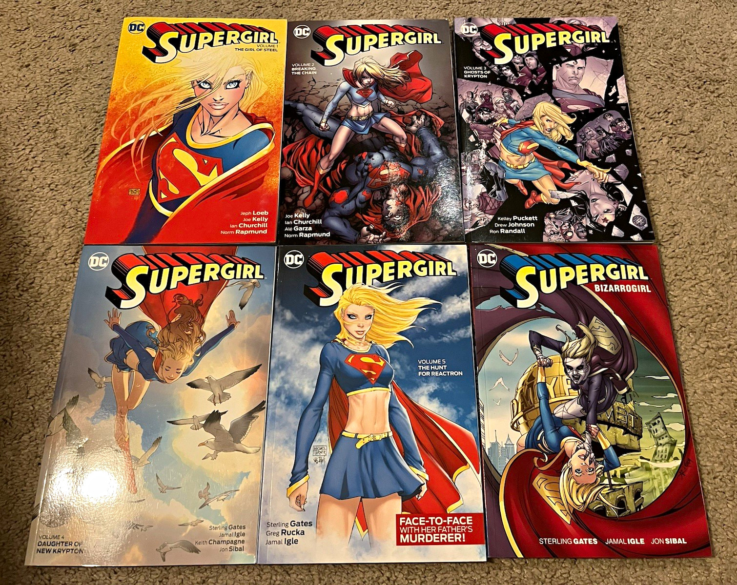 DC Comics Supergirl Vol. 1-5 and Bizarrogirl Gates Orlando Puckett Kelly Loeb