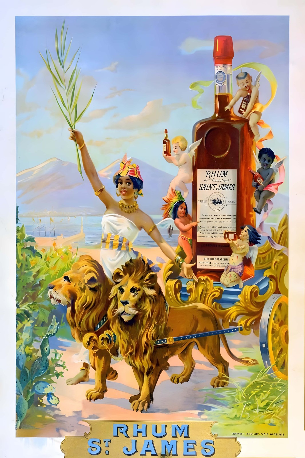 Rhum St. James 🍹 Vintage Ad Poster - 24x36” - Hi-Res💎 Print - 200 GSM Paper🗞️