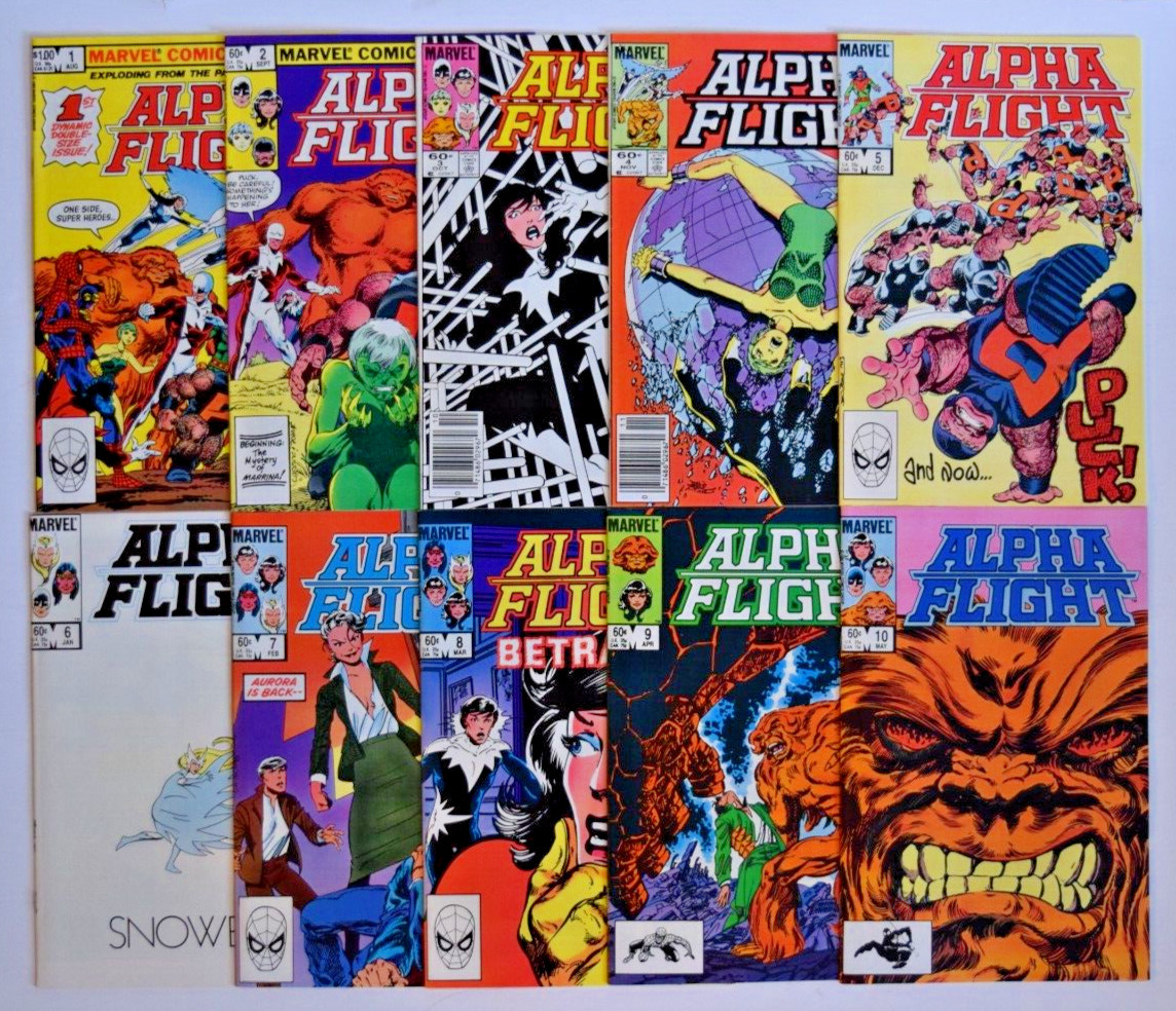 ALPHA FLIGHT (1983) 134 ISSUE COMPLETE SET #1-130, ANNUALS, SPECIAL MARVEL ALPHA FLIGHT (1983) 134 ISSUE COMPLETE SET #1-130, ANNUALS, SPECIAL MARVEL