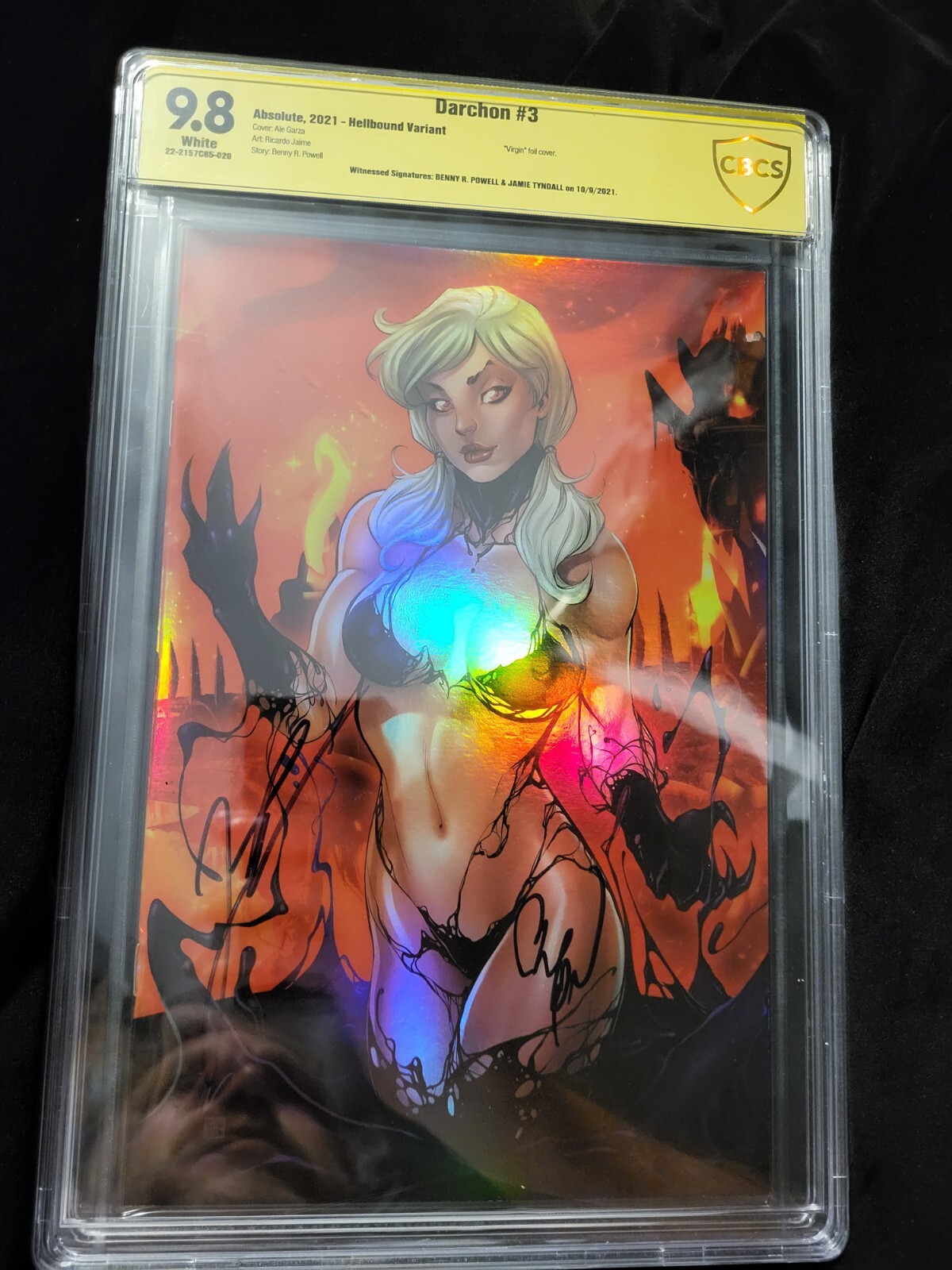 2 SIGNED Darchon #3 Ale Garza Foil Edition Signed Cbcs 9.8 Jamie Tindall, Benny 2 SIGNED Darchon #3 Ale Garza Foil Edition Signed Cbcs 9.8 Jamie Tindall, Benny