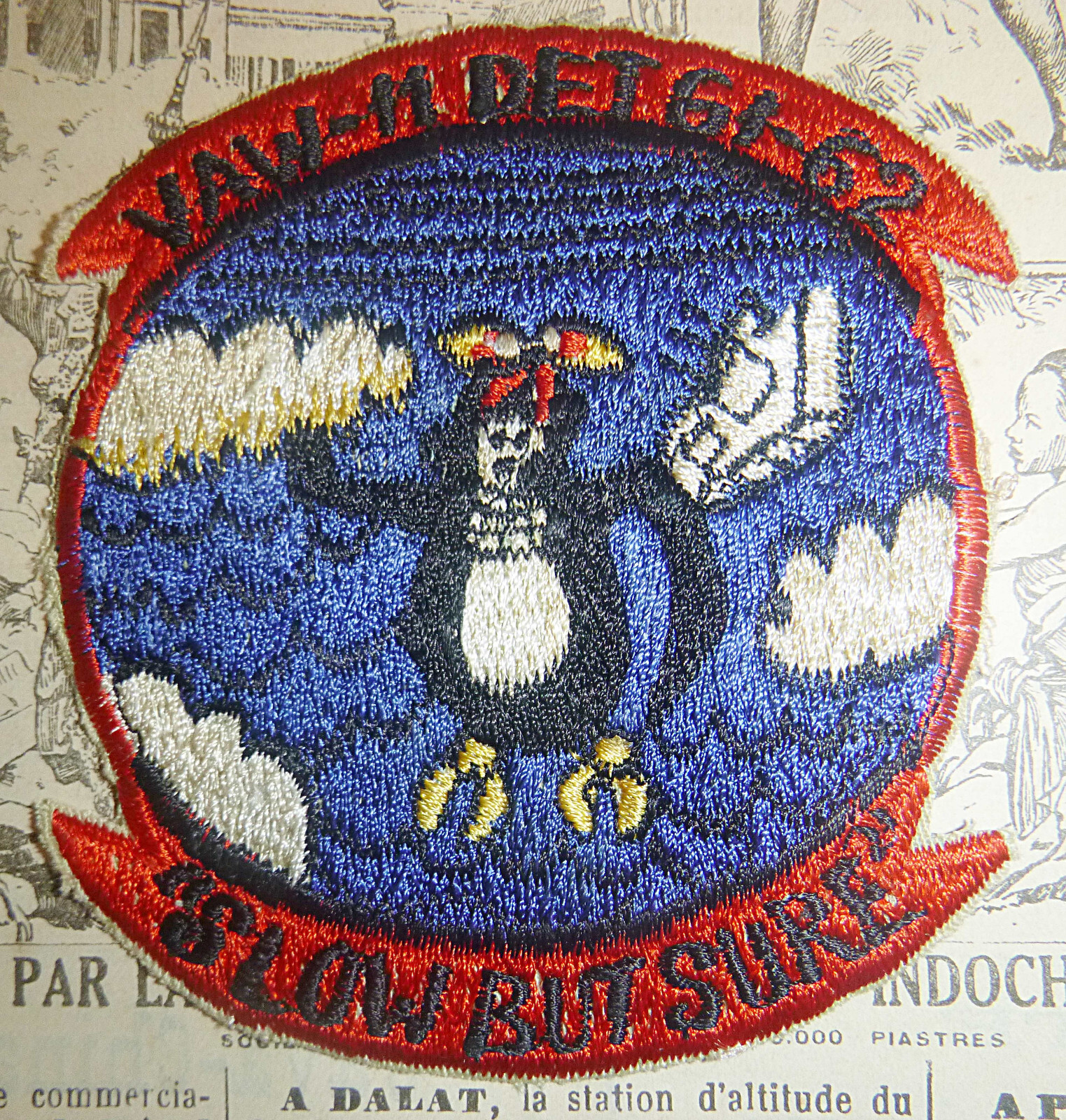Original 1961 - 1962 Patch - VAW 11 - Carrier Airborne Early Warning Sqn - M.861 Original 1961 - 1962 Patch - VAW 11 - Carrier Airborne Early Warning Sqn - M.861