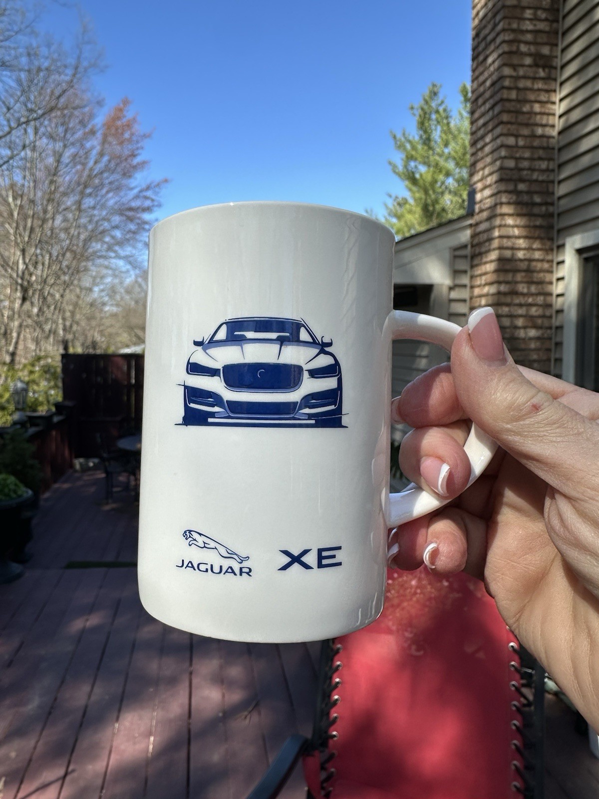 Bone China Jaguar XE Car Logo on Both Sides White 10oz Mug NEW BUY NOW Bone China Jaguar XE Car Logo on Both Sides White 10oz Mug NEW BUY NOW