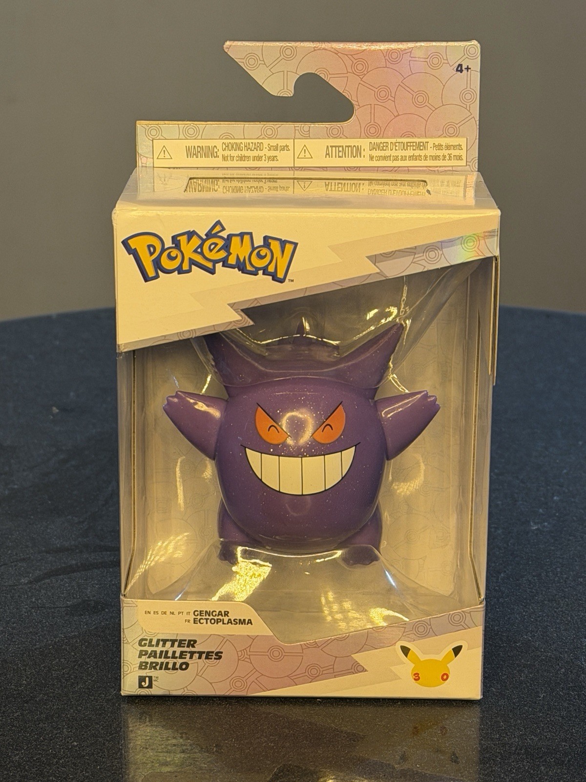 Jazwares Pokémon Gengar Glitter Figurine Series 1 Original Unopened Package