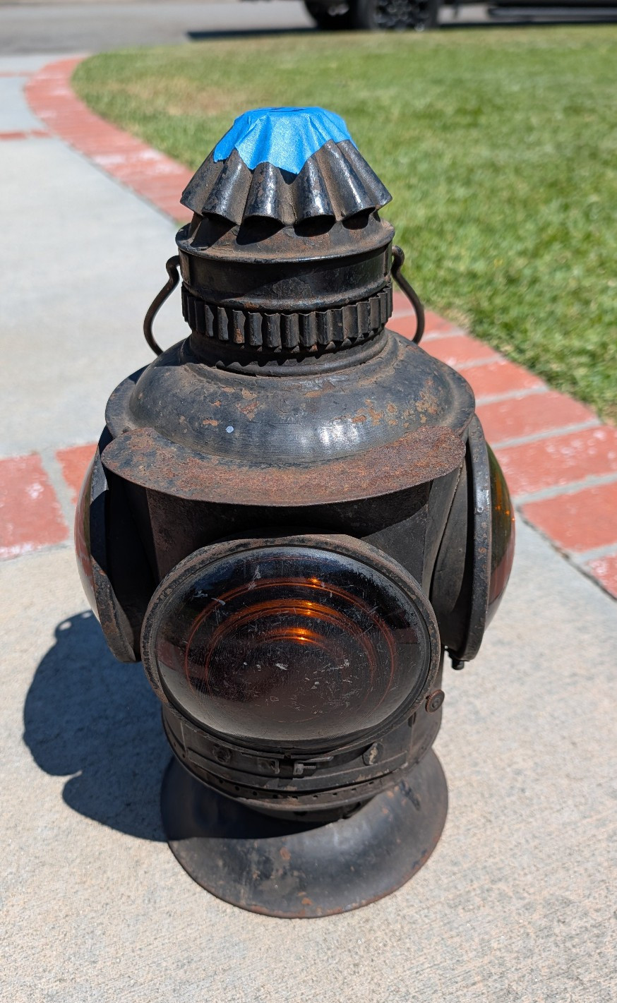 NEW HAVEN NYNH&H RAILROAD BOSTON DIVISION PETER GRAY RIGHT CABOOSE MARKER LAMP NEW HAVEN NYNH&H RAILROAD BOSTON DIVISION PETER GRAY RIGHT CABOOSE MARKER LAMP