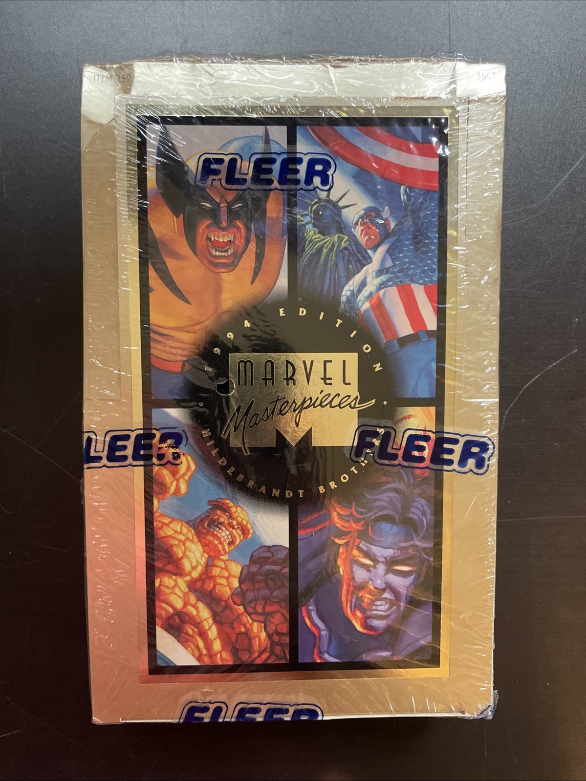 Sealed Box* Vintage Marvel Masterpieces Trading Card Box 1994 Gold Box Edition Sealed Box* Vintage Marvel Masterpieces Trading Card Box 1994 Gold Box Edition