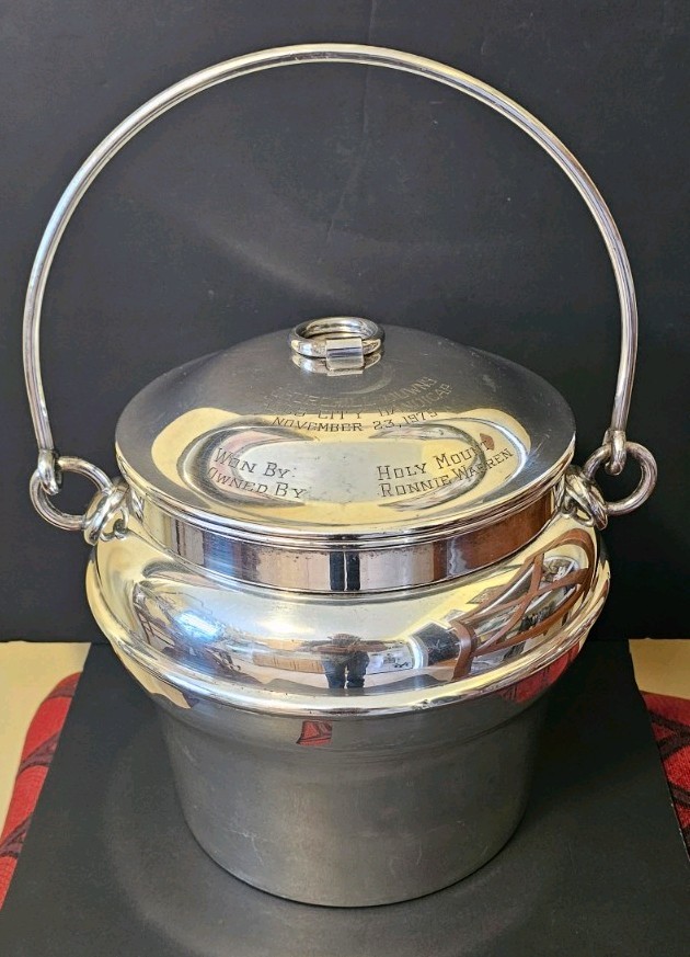 Vintage Silver Plate Fisher K308 Churchill downs Falls City Handicap 1979 ice 