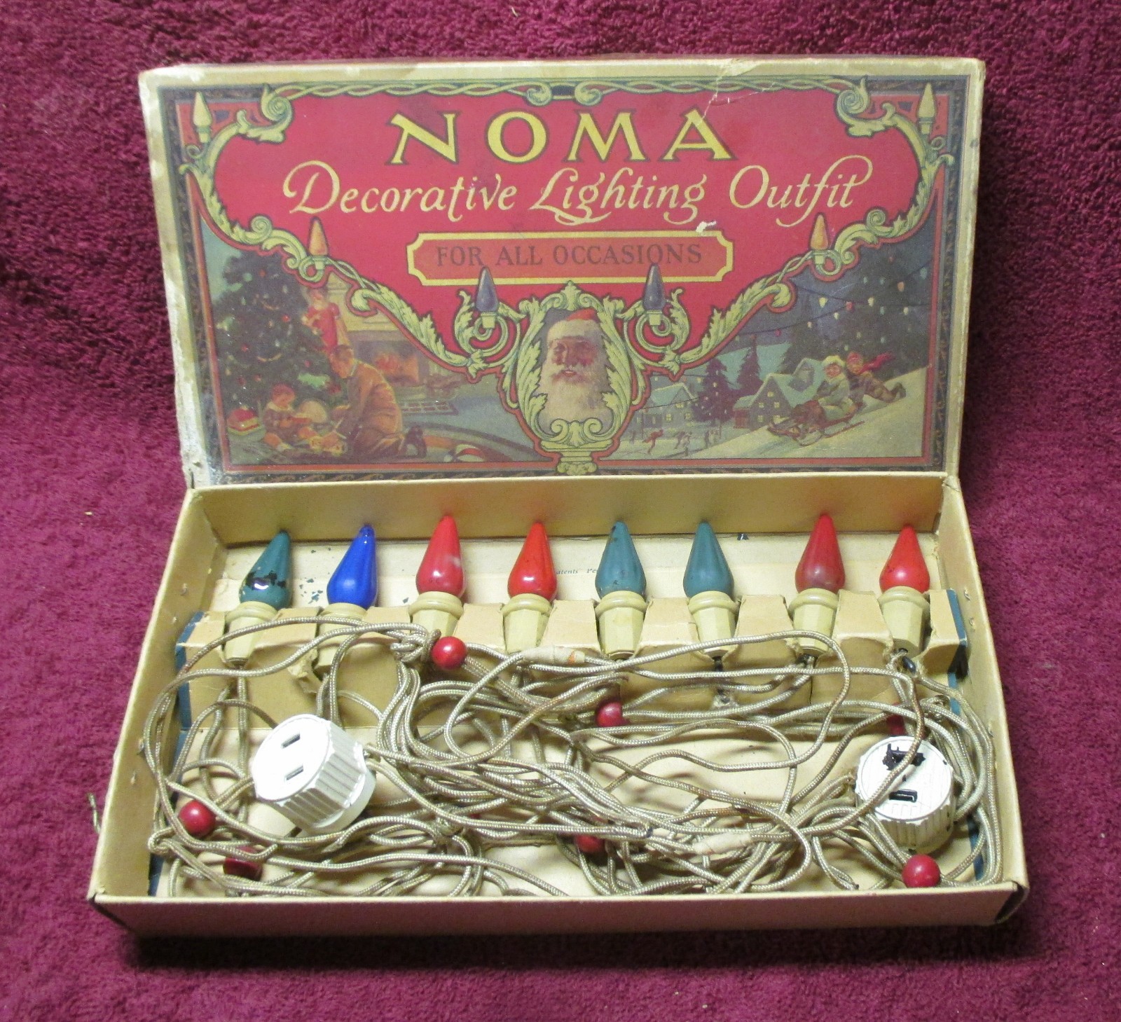 Vintage NOMA C-6 Christmas Light Set Vintage NOMA C-6 Christmas Light Set