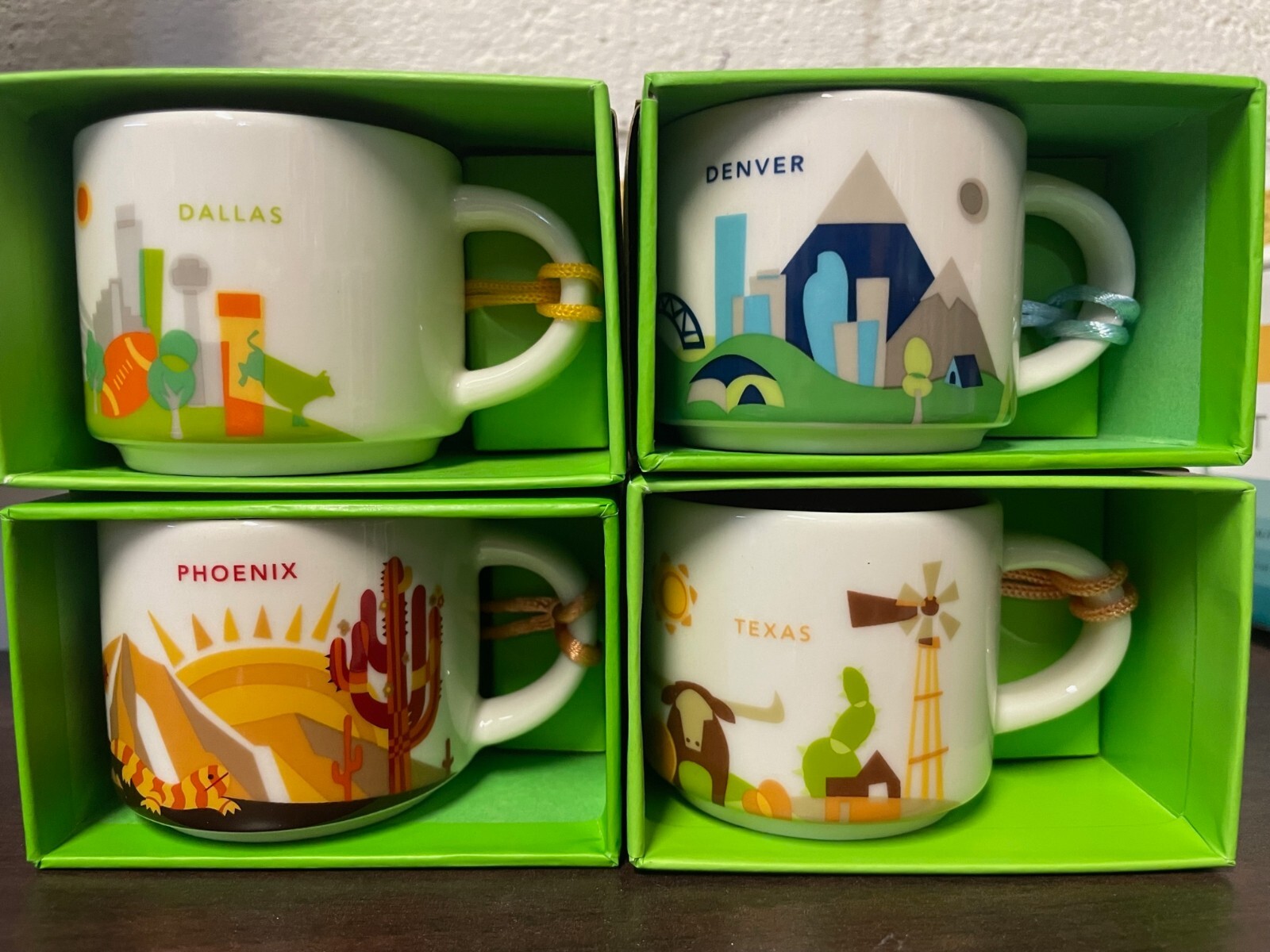4 total Starbucks YAH Demi Cup 1ea DALLAS, Phoenix, Texas, & Denver You Are Here 4 total Starbucks YAH Demi Cup 1ea DALLAS, Phoenix, Texas, & Denver You Are Here
