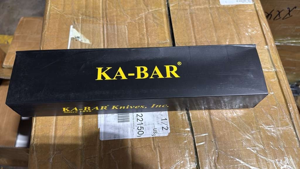 New KaBar 1217 Fighting/Utility Knife USMC Leather Sheath Straight Edge New KaBar 1217 Fighting/Utility Knife USMC Leather Sheath Straight Edge