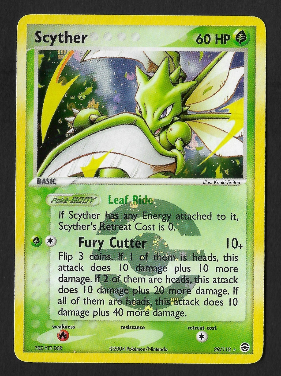 Scyther 29/112 EX FireRed & LeafGreen - Reverse Holo - EN - NM/LP - Pokemon 2004