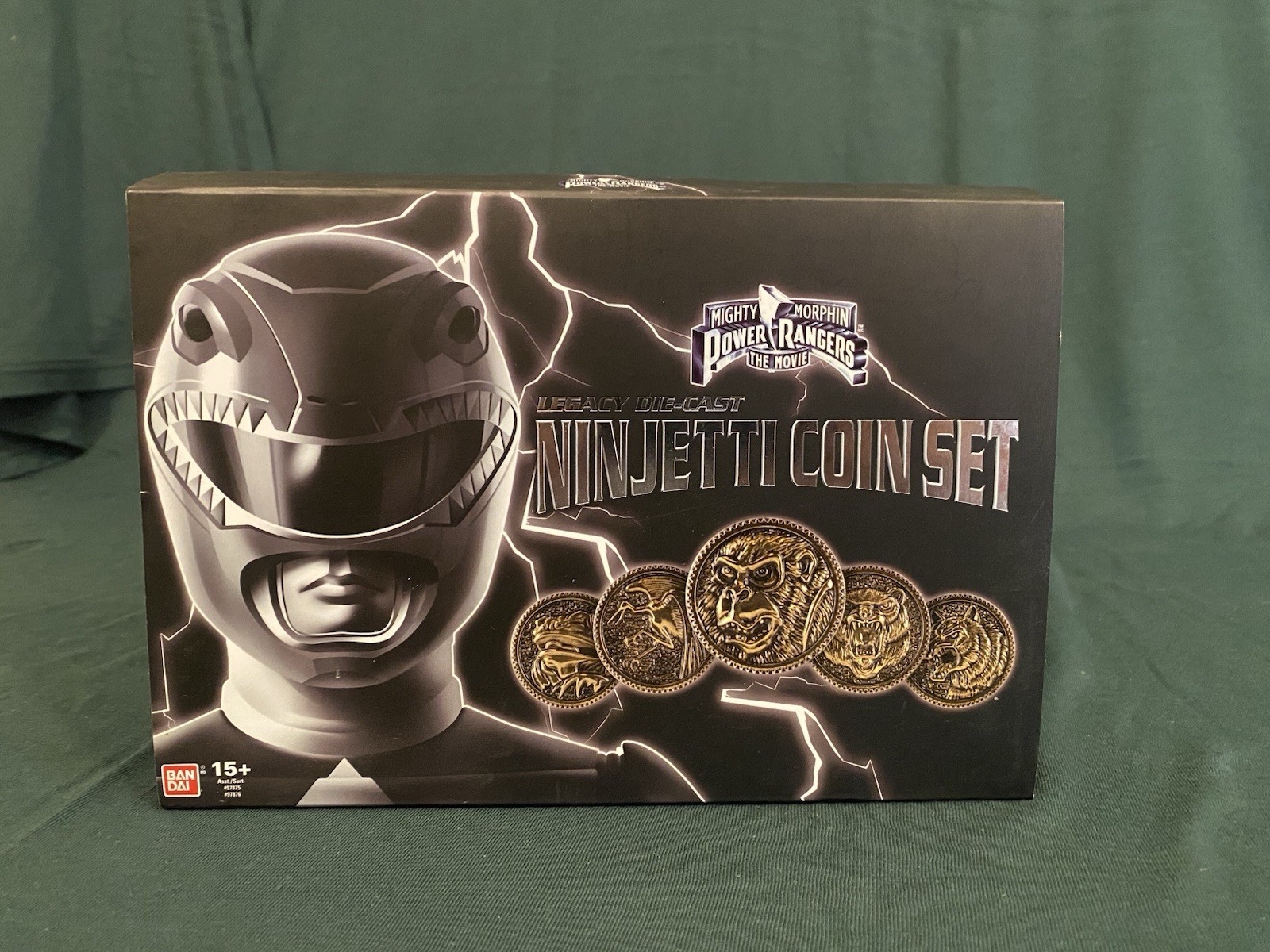 Bandai Mighty Morphin Power Rangers The Movie Die-Cast Metal Ninjetti Coin Set