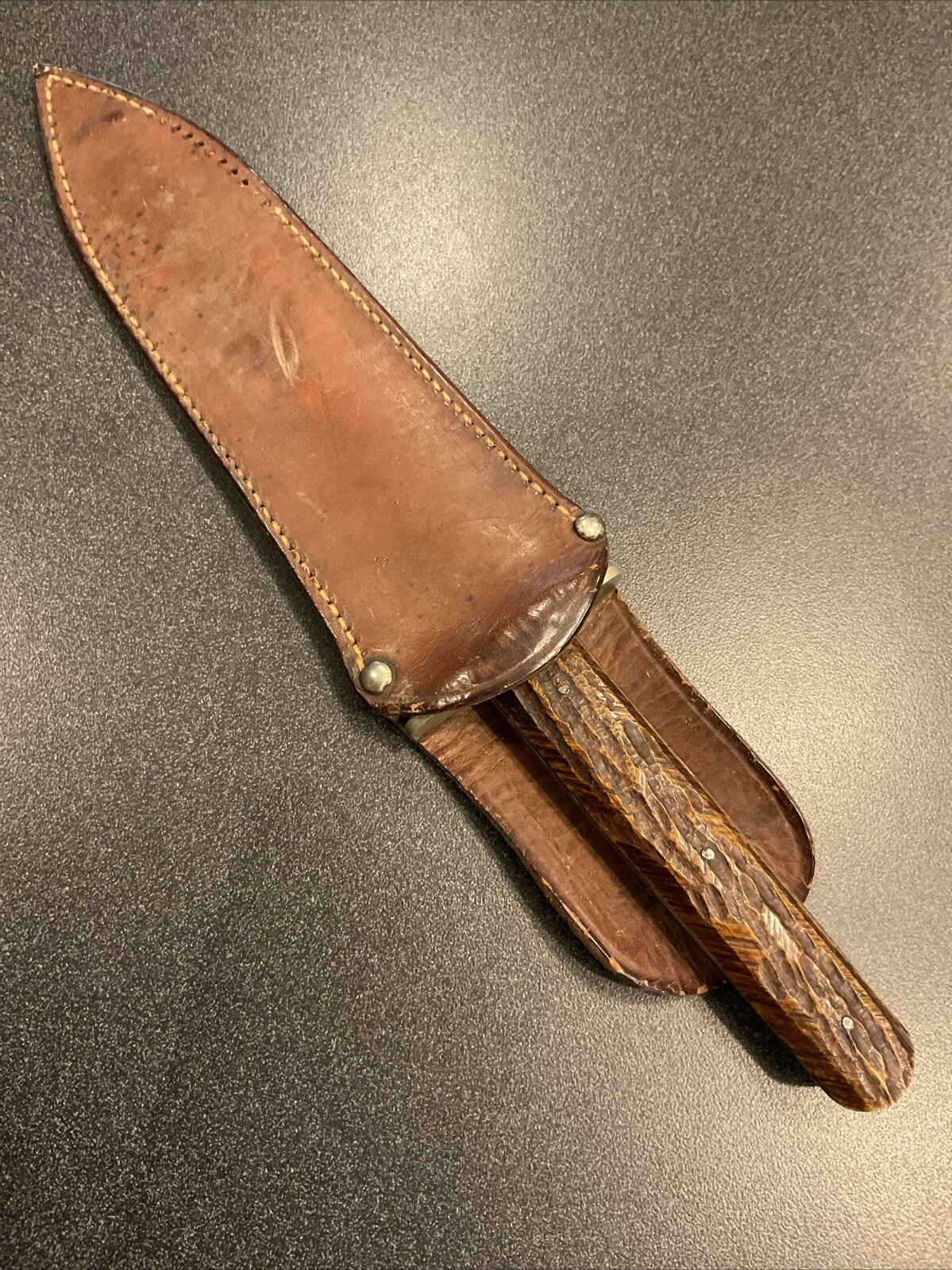 VINTAGE BOWIE KNIFE MARKED OVB HIBBARD SPENCER BARTLETT & CO. GREAT CONDITION VINTAGE BOWIE KNIFE MARKED OVB HIBBARD SPENCER BARTLETT & CO. GREAT CONDITION