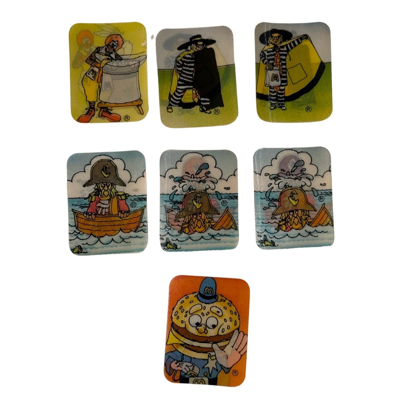 1970s McDonald’s Lenticular 3D Joke Cards Lot of 7 Vintage Xograph Happy Meal 1970s McDonald’s Lenticular 3D Joke Cards Lot of 7 Vintage Xograph Happy Meal