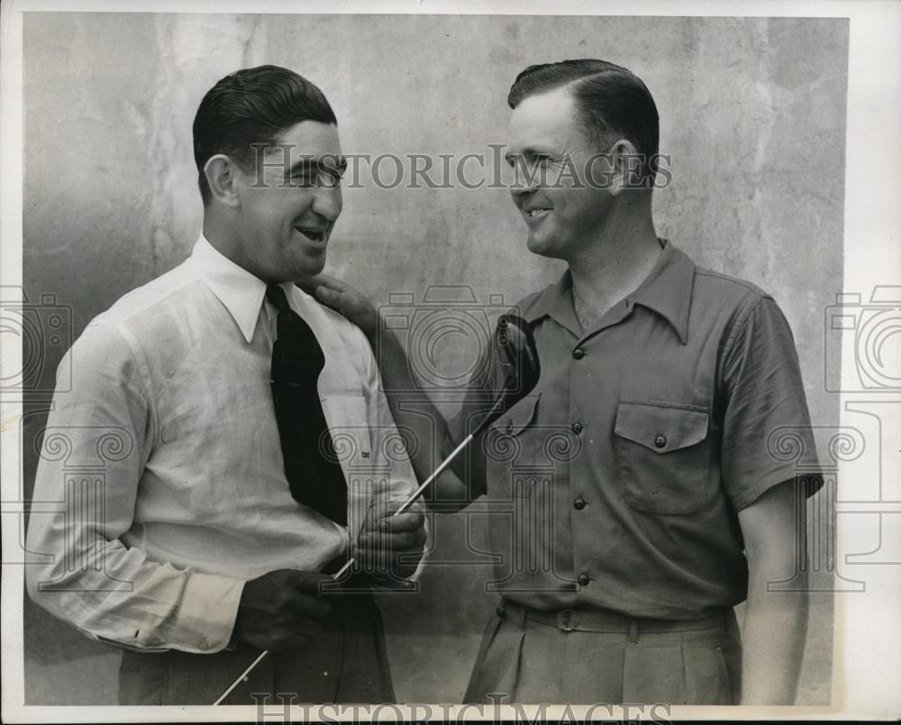 1939 Press Photo Philadelphia Mickey Cochrane & Sam Byrd at Natl Golf Open 1939 Press Photo Philadelphia Mickey Cochrane & Sam Byrd at Natl Golf Open